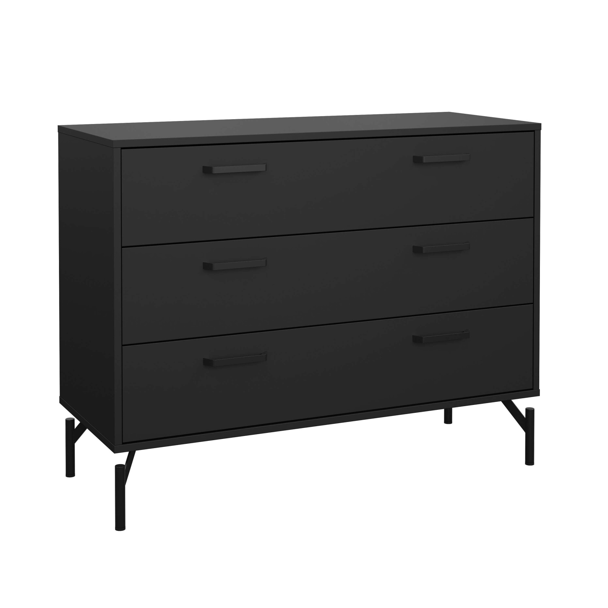 INOSIGN Kommode »Dana, Aufbewahrung, Schubladenschrank, Stauraum«, Sideboard mit 3 Schubladen, Metallbeine, Breite 99 cm