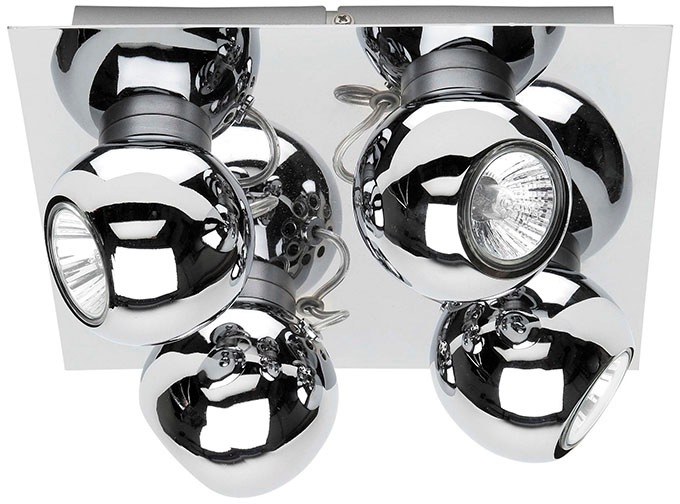 SPOT Light Deckenleuchte »Sergio«, 4 flammig, Leuchtmittel GU10   LED wechs günstig online kaufen