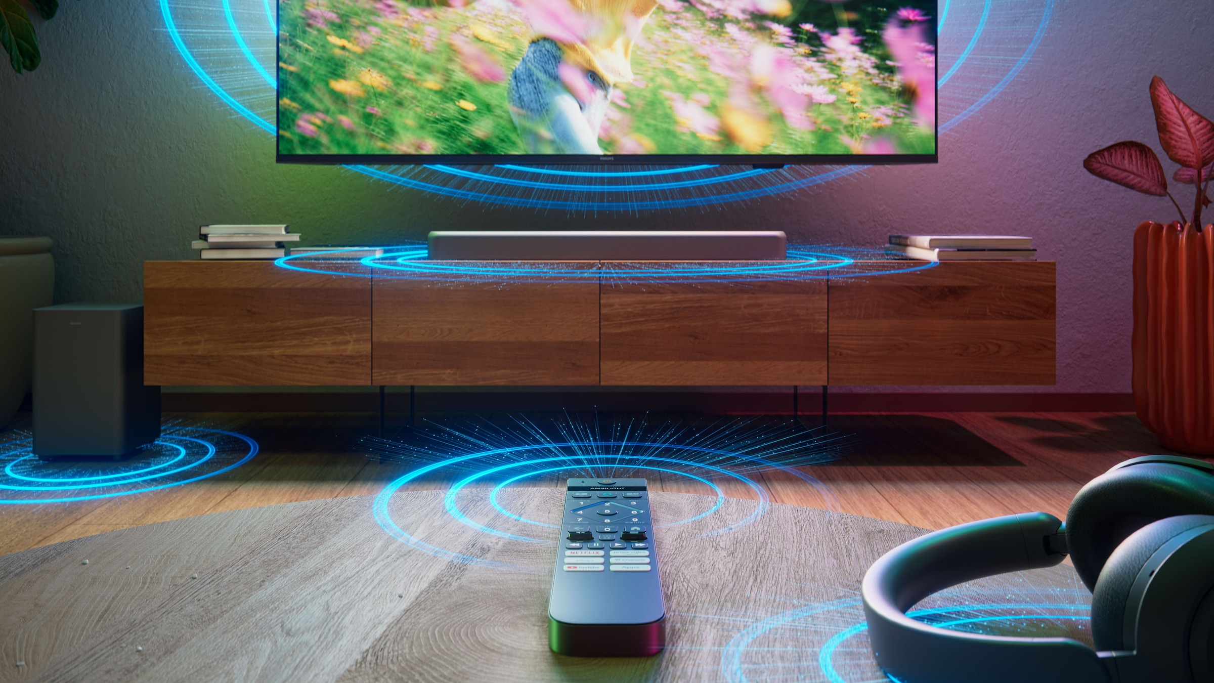 Philips Lautsprecher »TAB5601/10« 2.1 (A2DP Bluetooth | AVRCP Bluetooth | Bluetooth App-Steuerung | Bassregelung | Equalizer | Nacht Modus | USB-Wiedergabe 145 W)