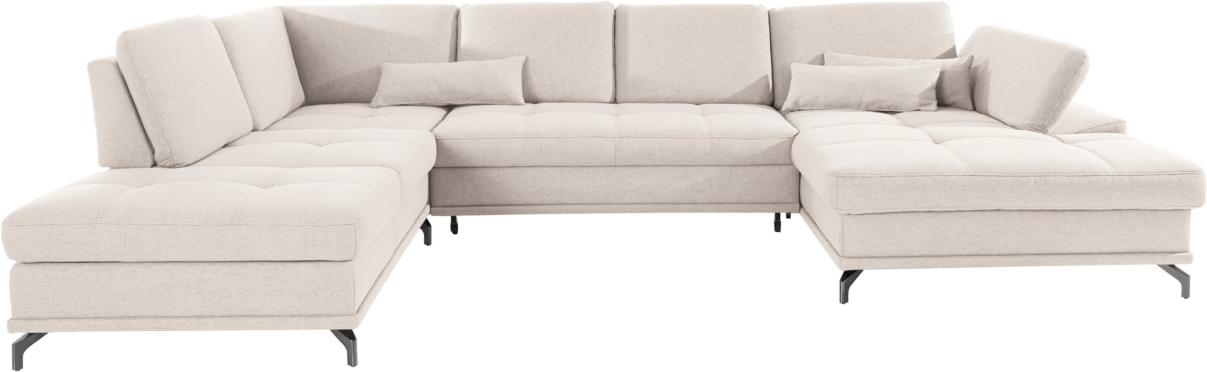OTTO home Wohnlandschaft »Costello U-Form, B: 363 cm mit Sitztiefen-, Armte günstig online kaufen