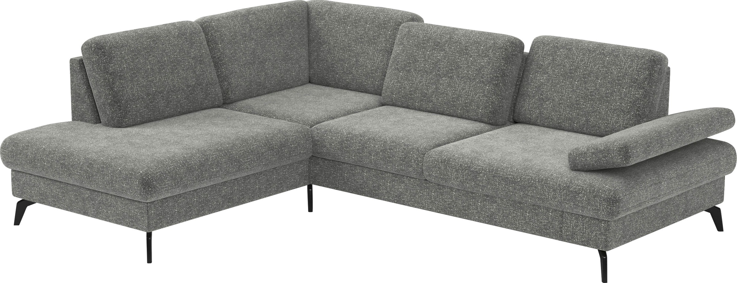 sit&more Ecksofa »Morris L-Form, inkl. Sitztiefenverstellung«, wahlweise mit Armteilverstellung, Bettfunktion & Bettkasten