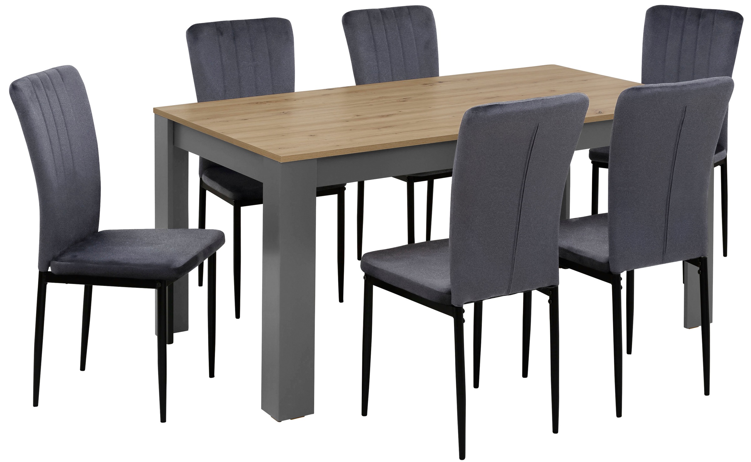 Home affaire Essgruppe »Bergamo Tisch Stühle Speisezimmer Bestseller« Set, günstig online kaufen