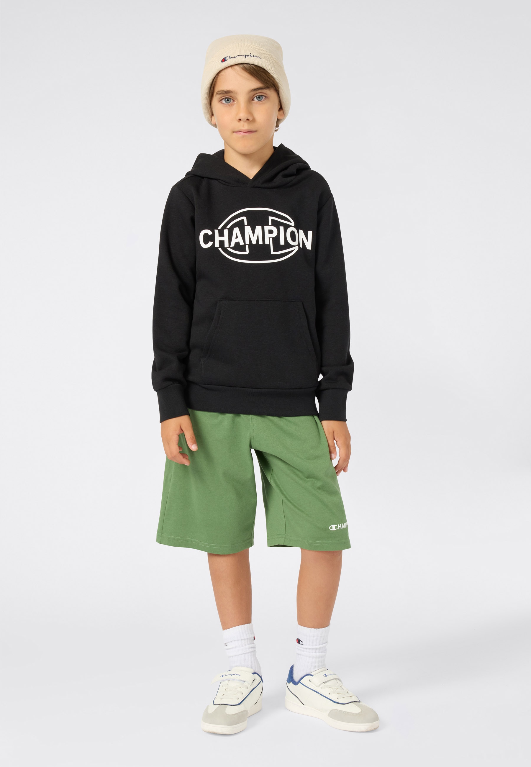 Champion Kapuzensweatshirt »SPORTWEAR HOODIE Standard Fit«, für Kinder und Jugendliche, mit sportlichem Stil, Langarmdesign
