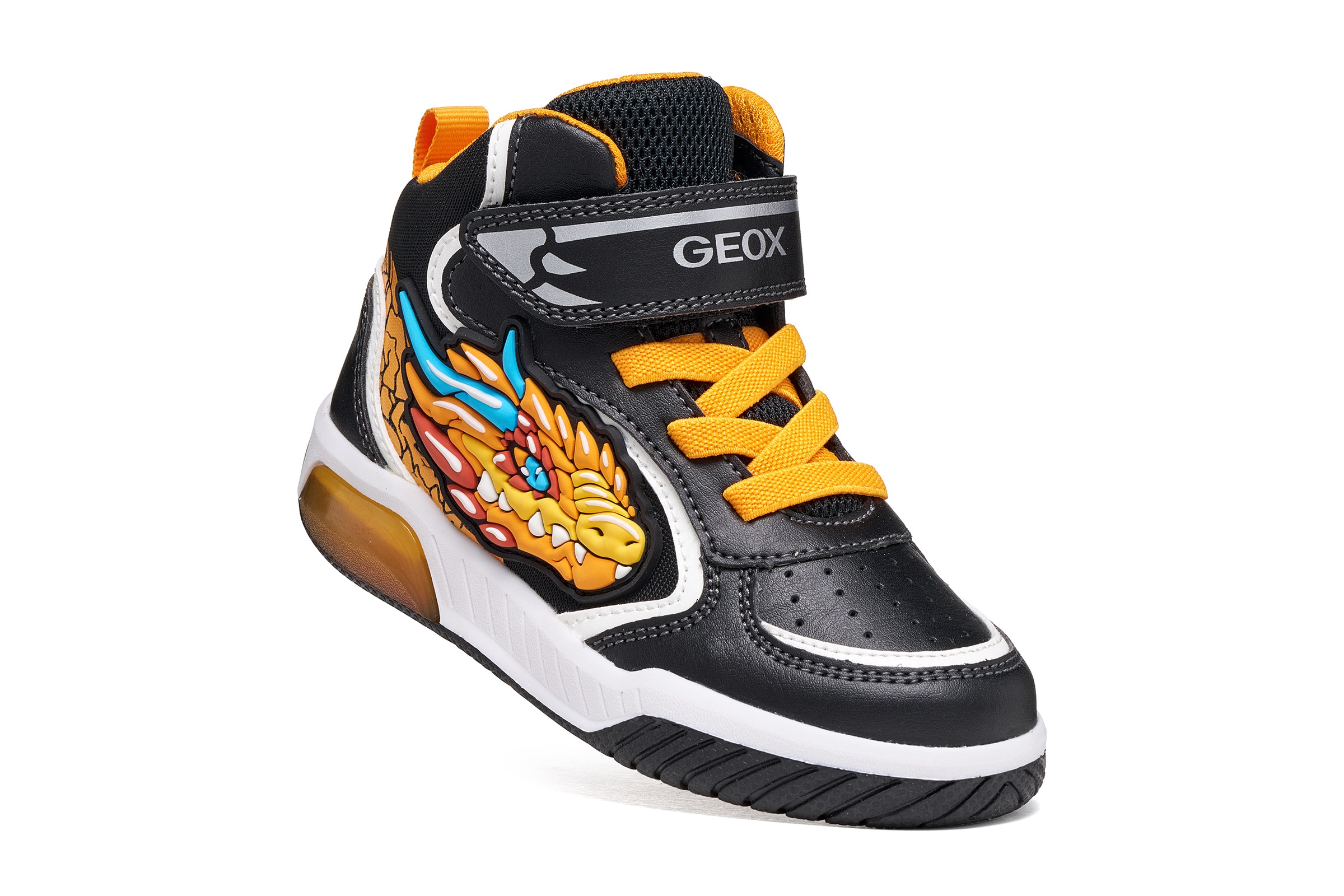 Geox Sneaker »J INEK BOY - Blinkschuh«  Motiv-Boots mit Blinkfunktion, Größenschablone zum Download