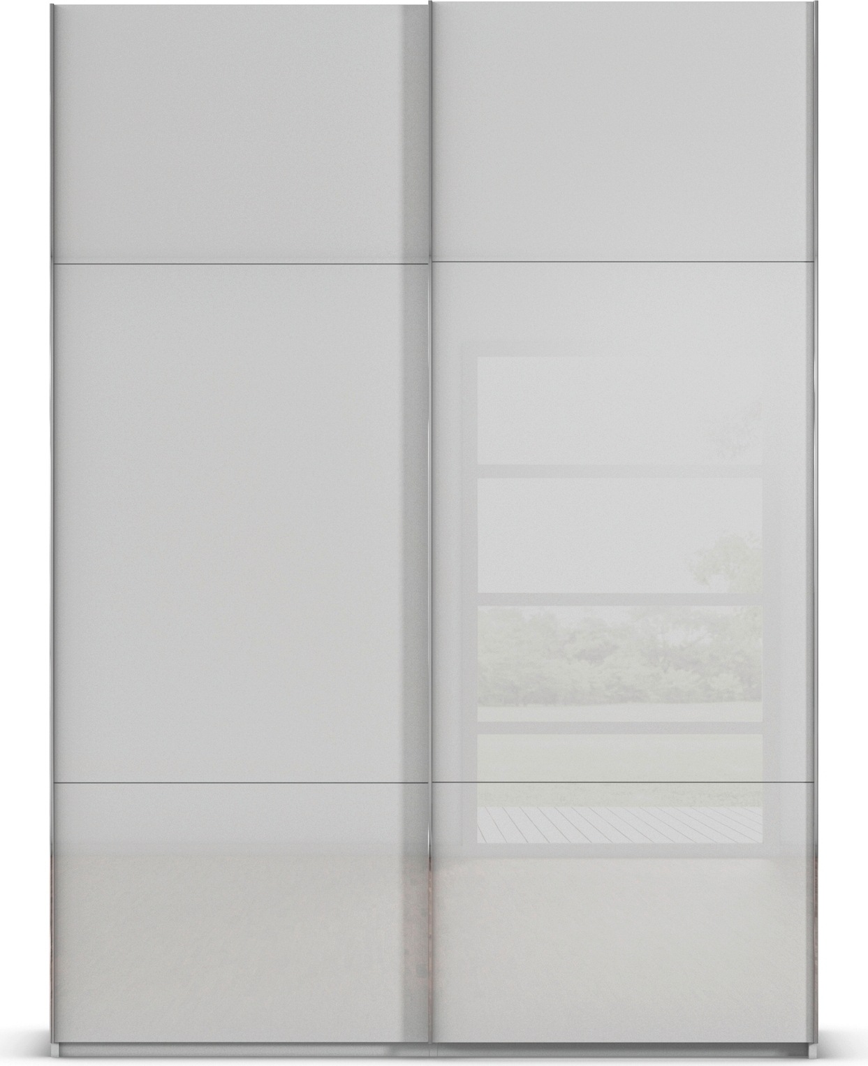 rauch Schwebetürenschrank »Kleiderschrank Schrank Garderobe Schlafzimmerschrank CONTIDO«, (in 3 verschiedenen Ausstattungen BASIC/CLASSIC/PREMIUM), aus hochwertigem Material in 6 Breiten 2 Griff-Farben MADE IN GERMANY