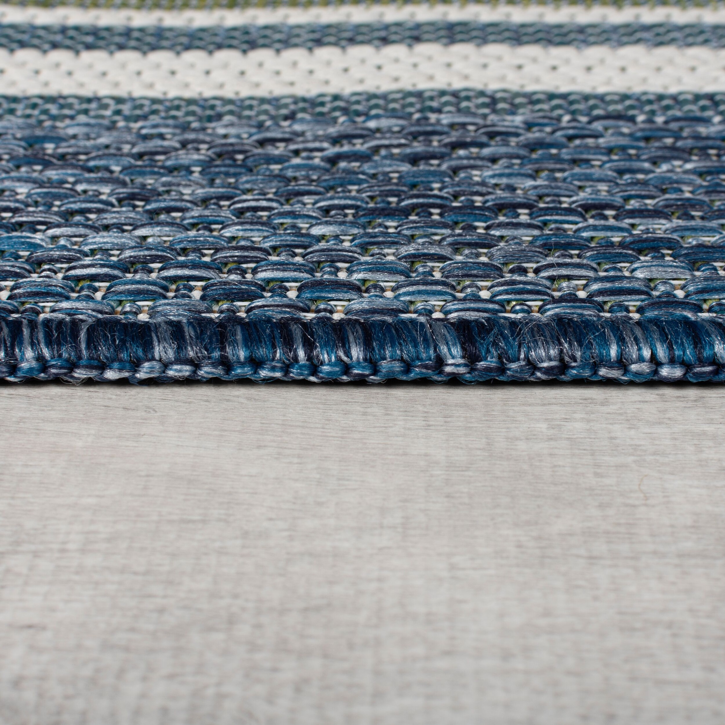 FLAIR RUGS Teppich »Roma Stripe«, rechteckig, 4 mm Höhe, Roma Stripe Indoor Outdoor-Teppichläufer