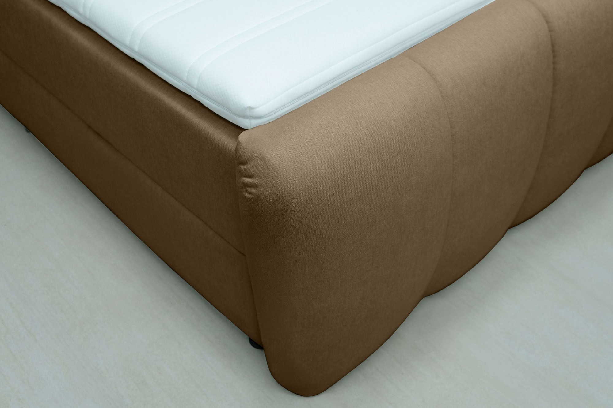 OTTO home Boxbett »DORA, Doppelbett inkl. Bettkasten, Federkernbett, Breiten: 160, 180 cm« Boxbett: 5-Z-Taschenfederkern im Unterbau, Härtegrad 3, inkl. Topper
