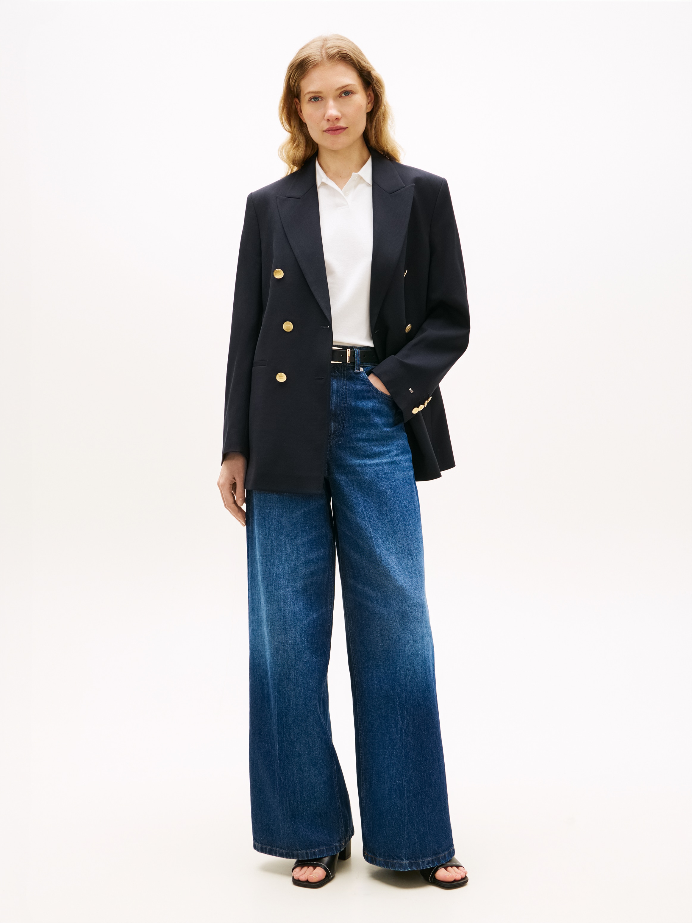 Tommy Hilfiger Kurzblazer »TIMELESS WOOL DB BLAZER« mit doppelreihiger Knopfleiste