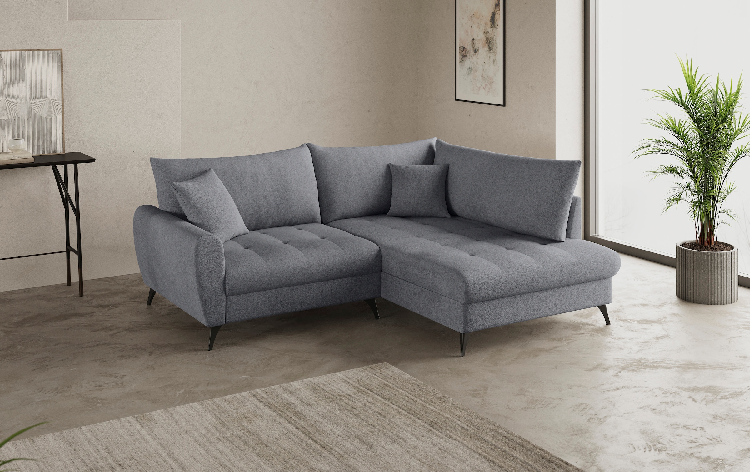 Mr. Couch Ecksofa »Blackburn II, L-Form«, Mit Kaltschaumpolsterung bis 140 kg belastbar