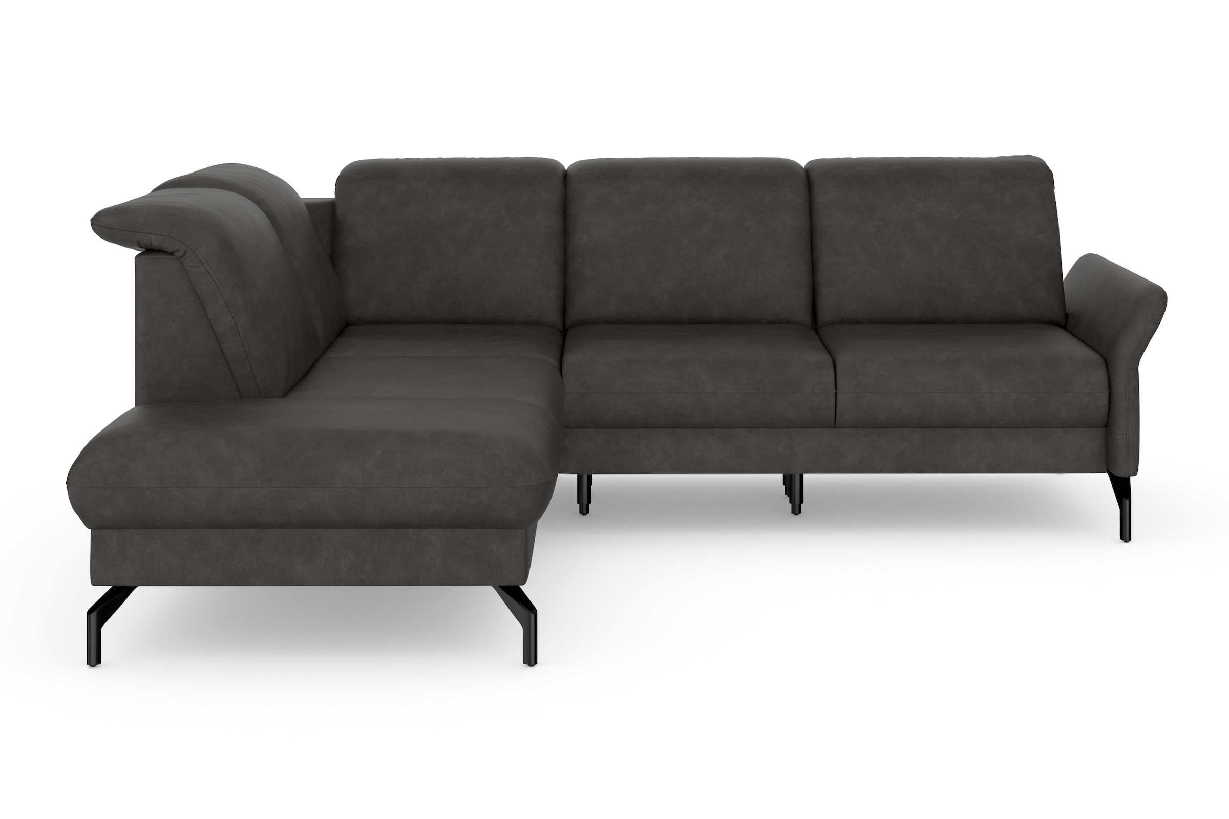 sit&more Ecksofa »Fashion L-Form«, wahlweise mit Kopfteilverstellung und Vorziehsitz, motorisch