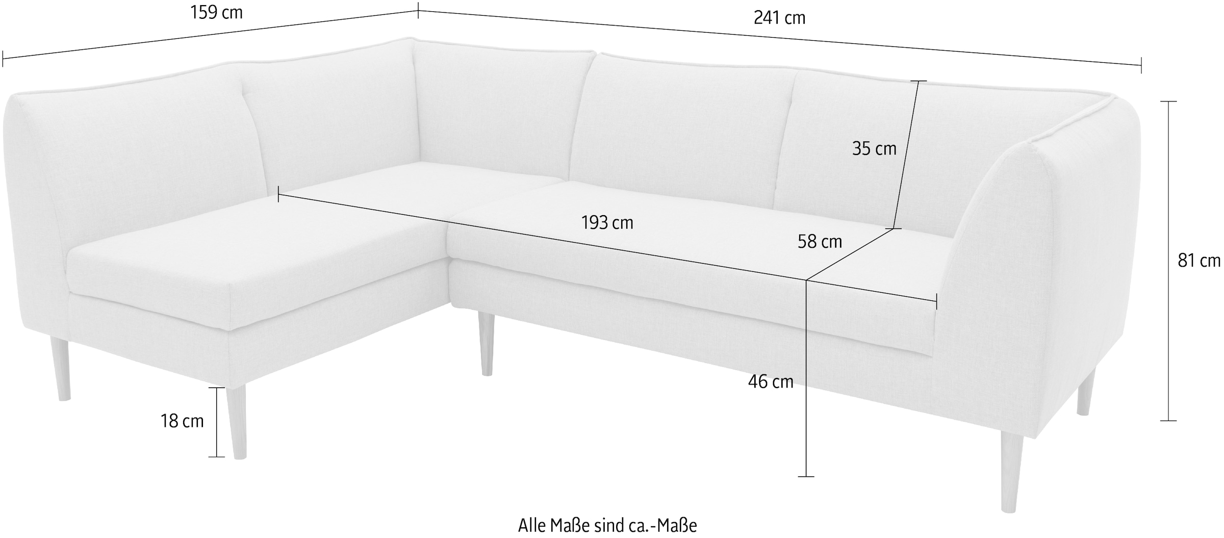 DOMO collection Ecksofa »Filho, individuell erweiterbar«, L-Form für Terrasse, Garten und Balkon, speziell für Outdoor