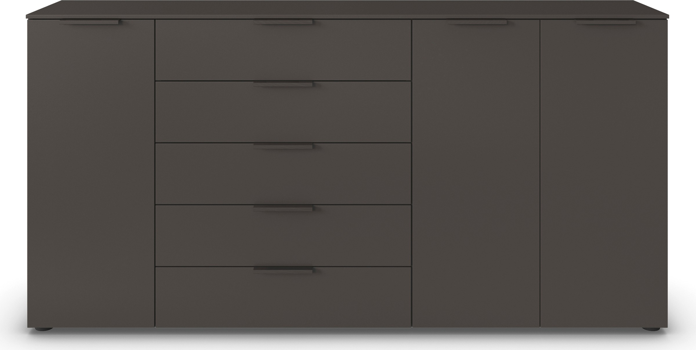 rauch Schubkastenkommode »Kommode Türkommode Sideboard Kombikommode FLIPP«, (Breite 200 cm mit 4 Einlegeböden), 3-türig mit 5 Schubladen und Soft-Close-Funktion