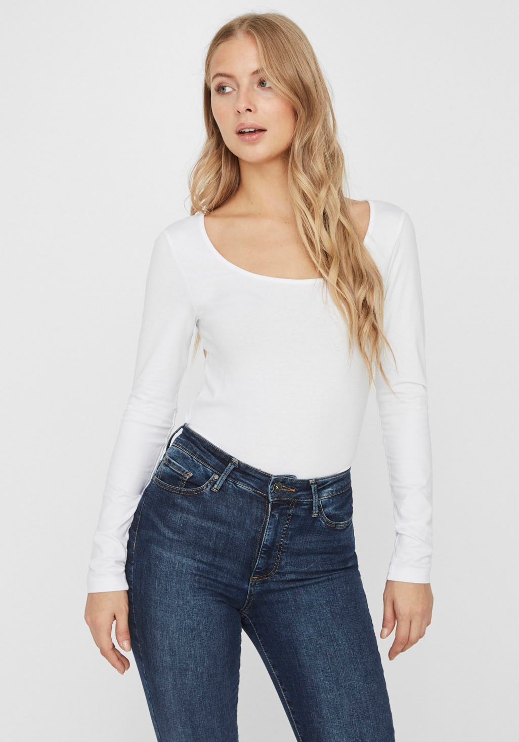 Vero Moda Langarmshirt »VMMAXI« aus Bio-Baumwolle