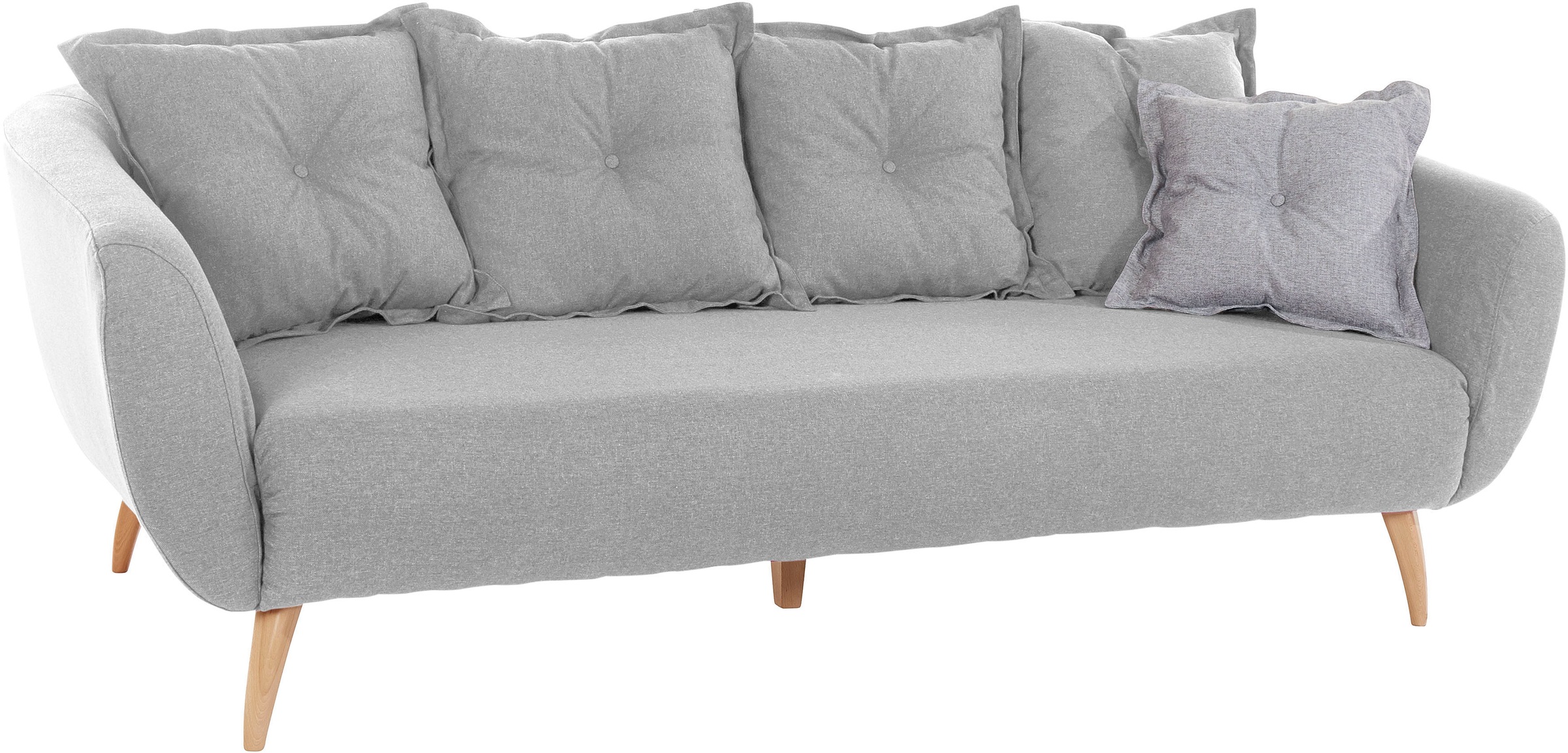 Home affaire 3-Sitzer »Baggio modern und romantisches Design, bequem«, Zierkissen inklusive