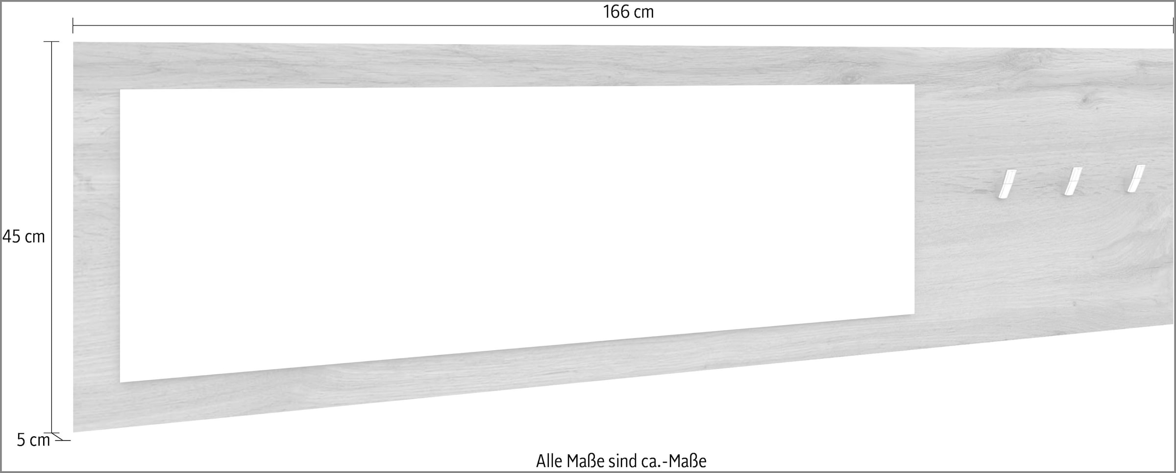 borchardt Möbel Garderobenpaneel »Vaasa«, Breite 166 cm