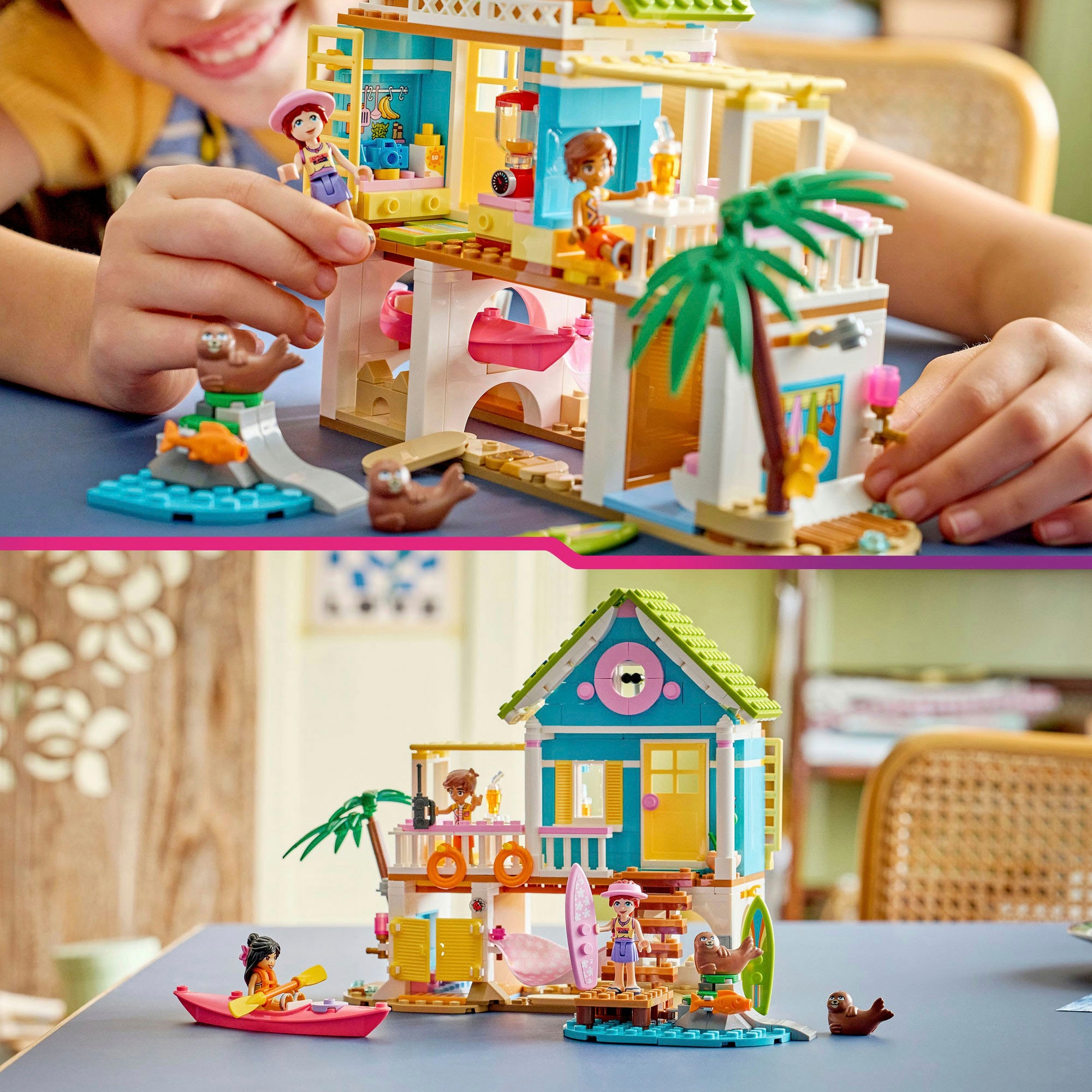 LEGO® Konstruktionsspielsteine »Strandhaus mit Robben (42699), LEGO Friends« Made in Europe