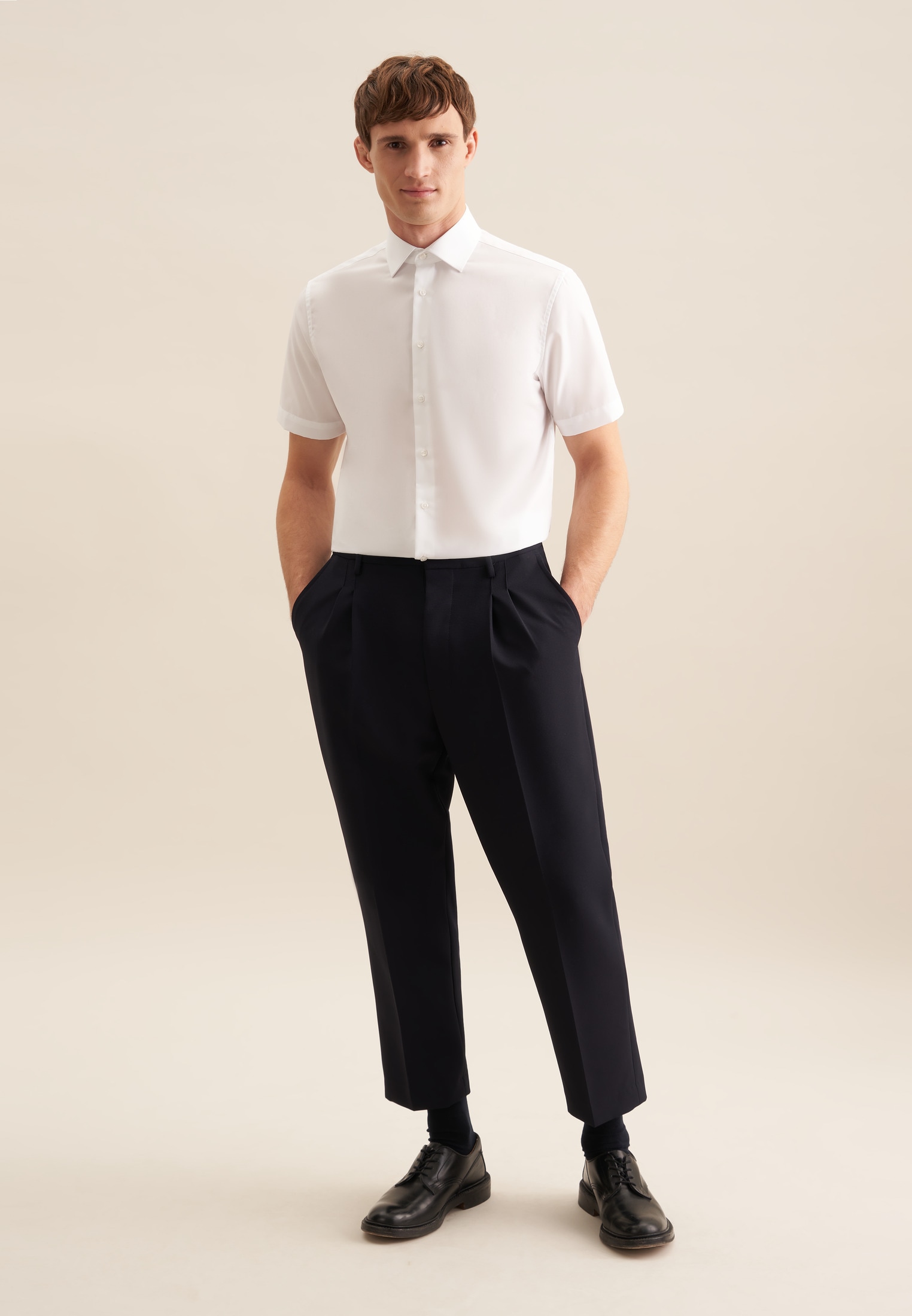 seidensticker Businesshemd »Schwarze Rose« Shaped 1/2 Kentkragen Uni