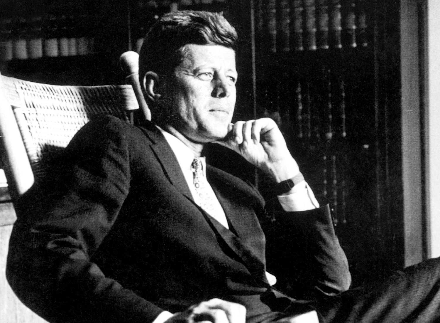 queence Acrylglasbild »Kennedy«, Mann-Stars-Portrait-Schwarz-Weiß, Fine Art günstig online kaufen
