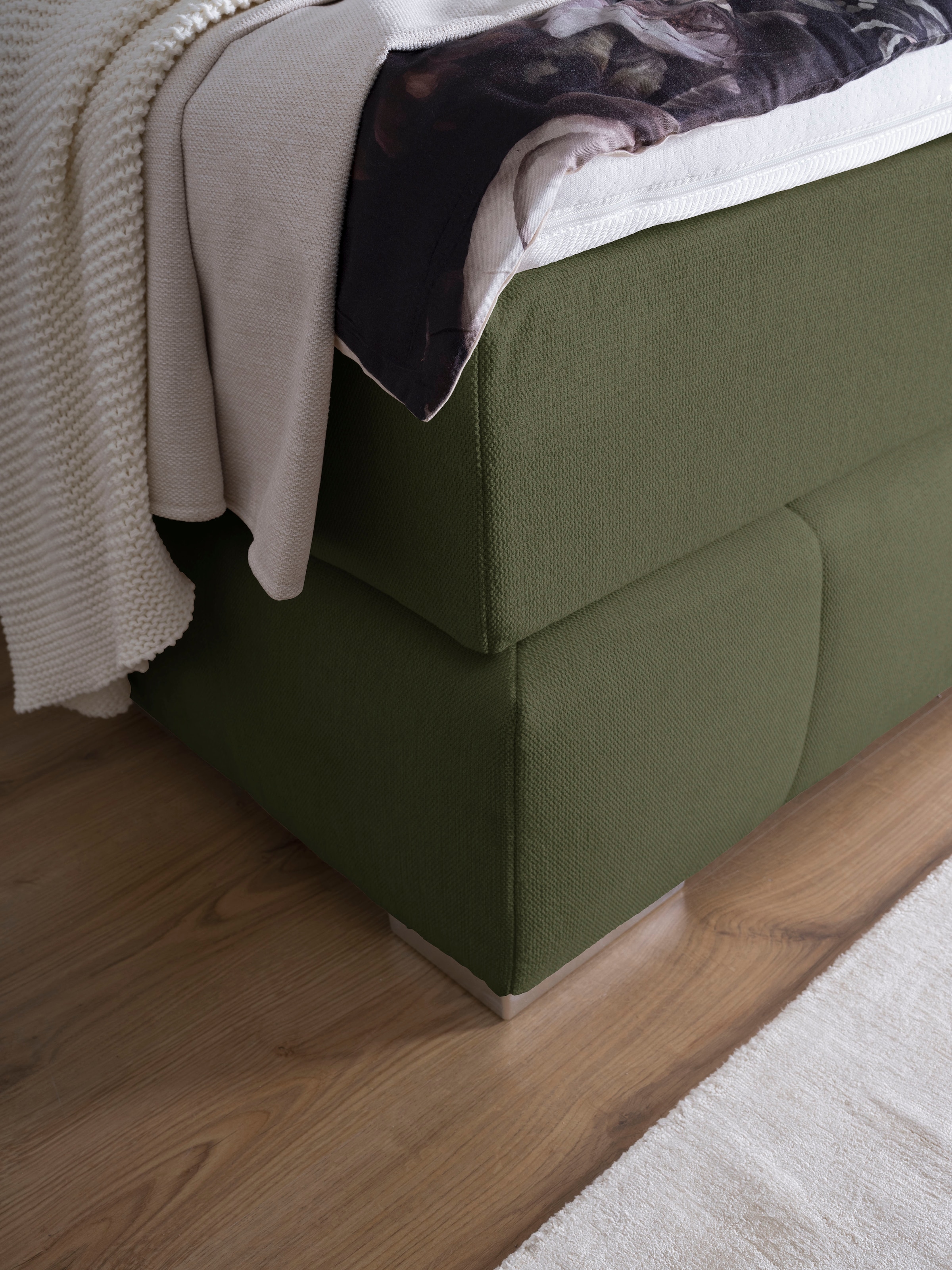 alina Boxspringbett »Luga«, 188 cm breit, inkl. Matratze und Komfortschaum-Topper