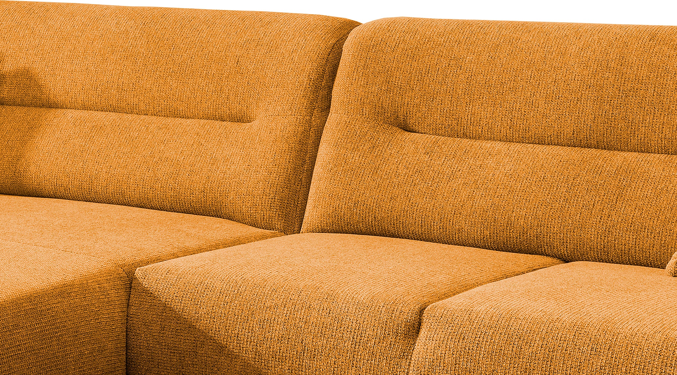 Home affaire Ecksofa »Drago, elegant und zeitlos, komfortabel, Holzfuß, L-Form« frei im Raum stellbar, inkl. 2 Zierkissen