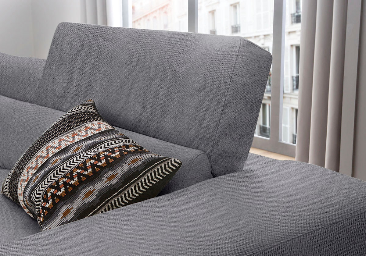 W.SCHILLIG Ecksofa »piedroo, Designsofa mit tollem Sitzkomfort, elegant und bequem, L-Form«, Kopfteilverstellung, wahlweise mit Sitztiefenverstellung, Breite 343cm