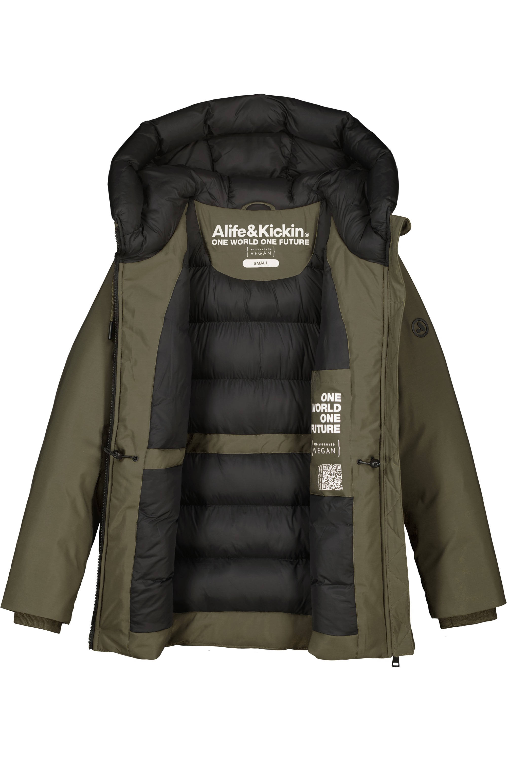 Alife & Kickin Winterjacke »Damen CicelyAK A«, Kurze warme Damenwinterjacke mit gefütterter Kapuze