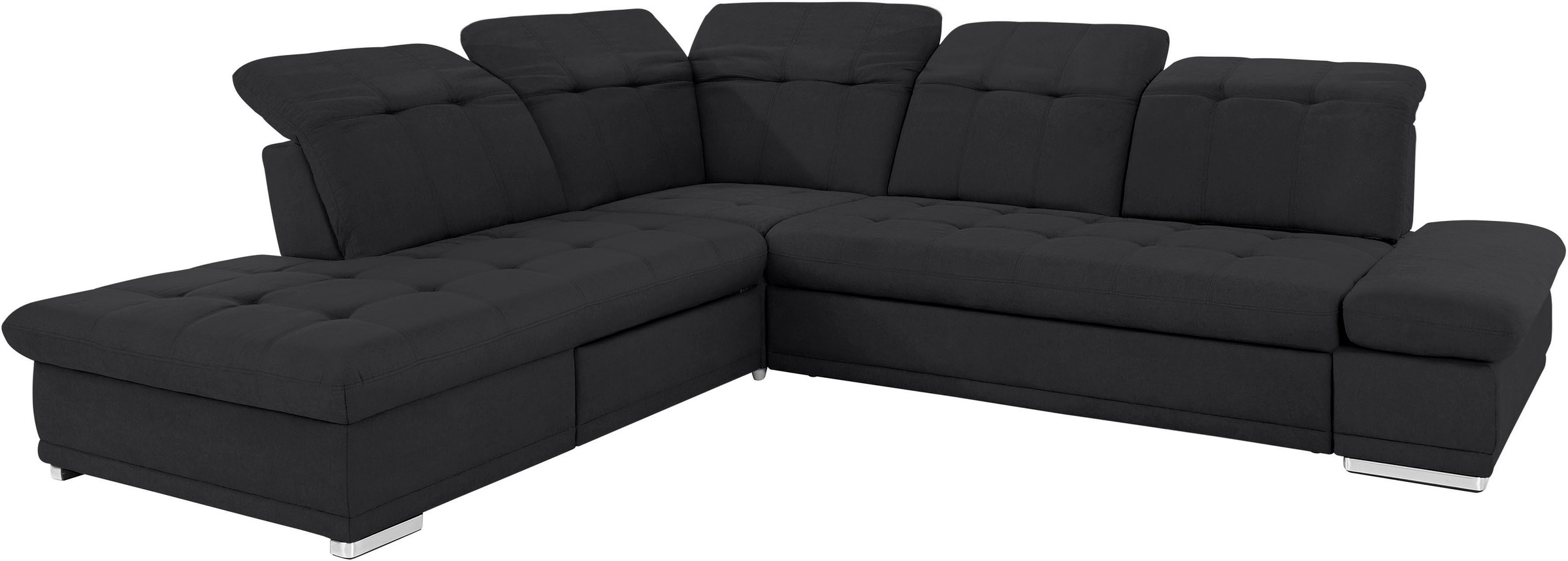COTTA Ecksofa »Holiday L-Form mit Sitztiefen-, Armteil- und Kopfteilverstellung«, wahlweise mit Bettfunktion & Bettkasten