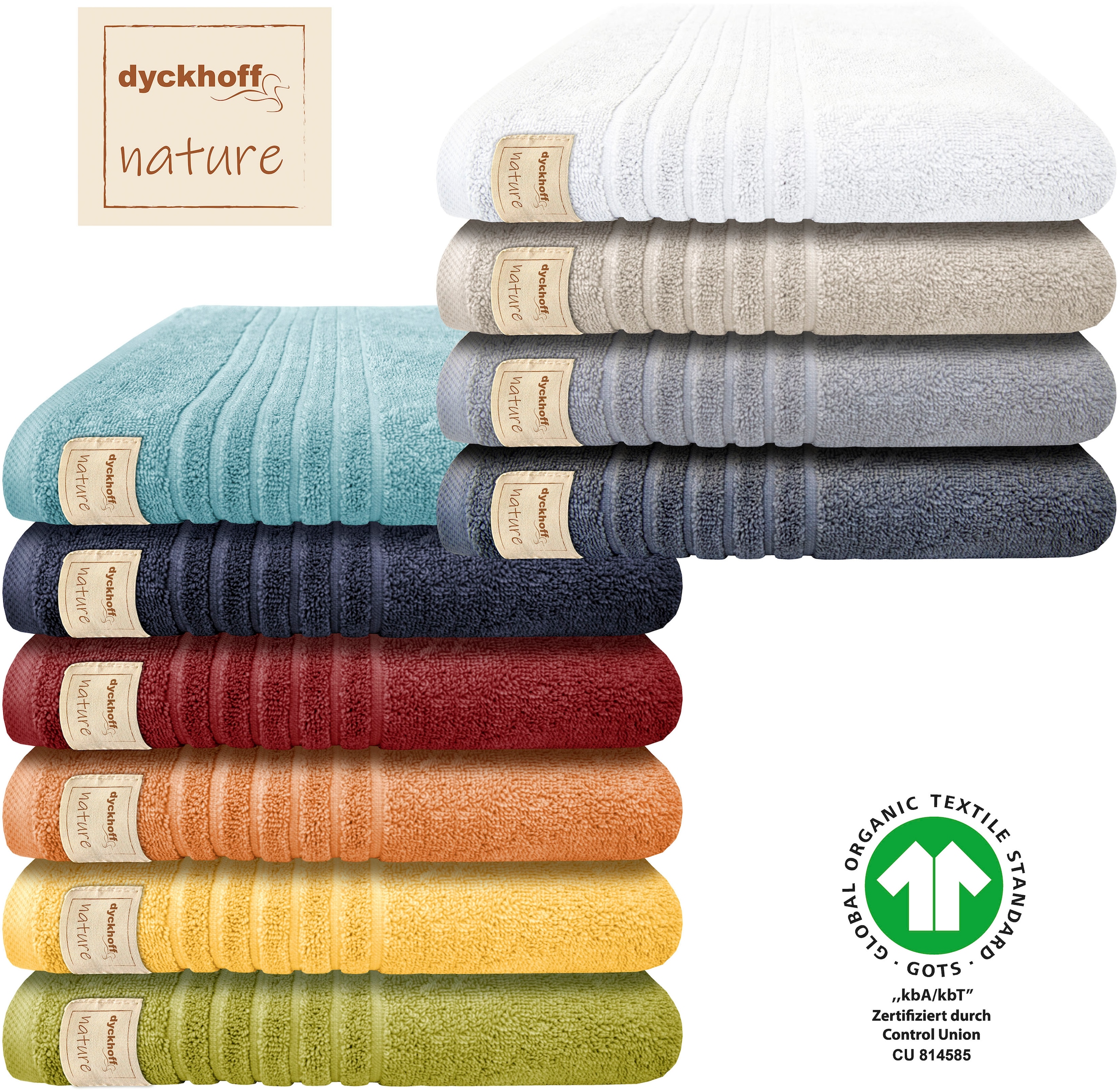 Dyckhoff Handtuch Set »Nature«, (Set, 6 St., 2 Badetücher (70x140 cm)-4 Han günstig online kaufen