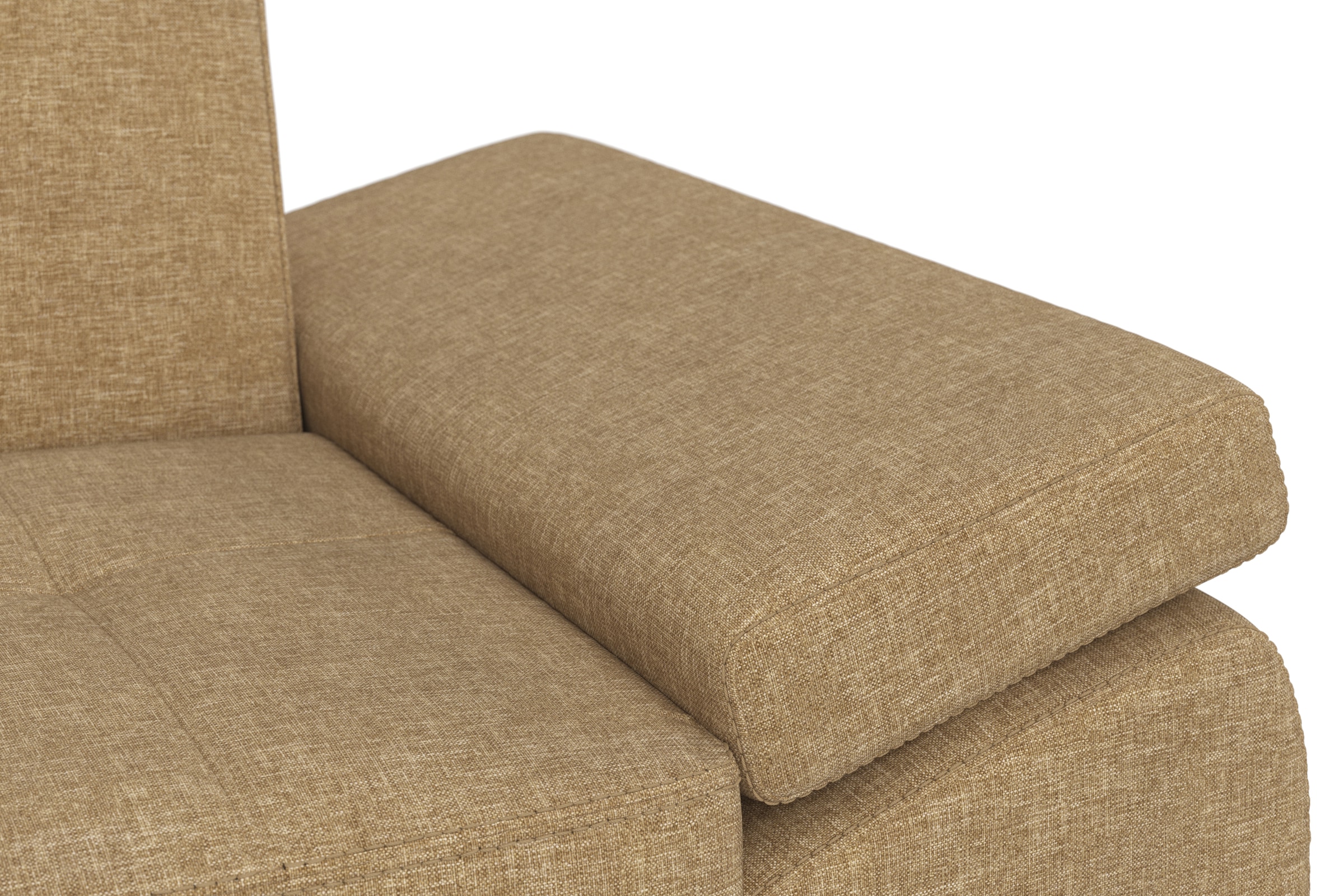 DOMO collection Ecksofa »Capelo L-Form«, mit Armteilverstellung, wahlweise mit Bettfunktion, Federkern