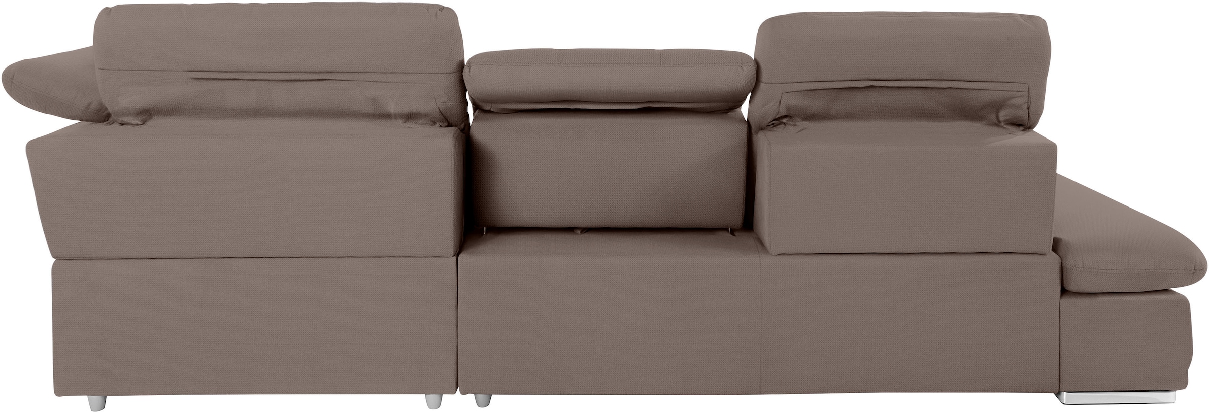 COTTA Ecksofa »Holiday L-Form mit Sitztiefen-, Armteil- und Kopfteilverstellung«, wahlweise mit Bettfunktion & Bettkasten