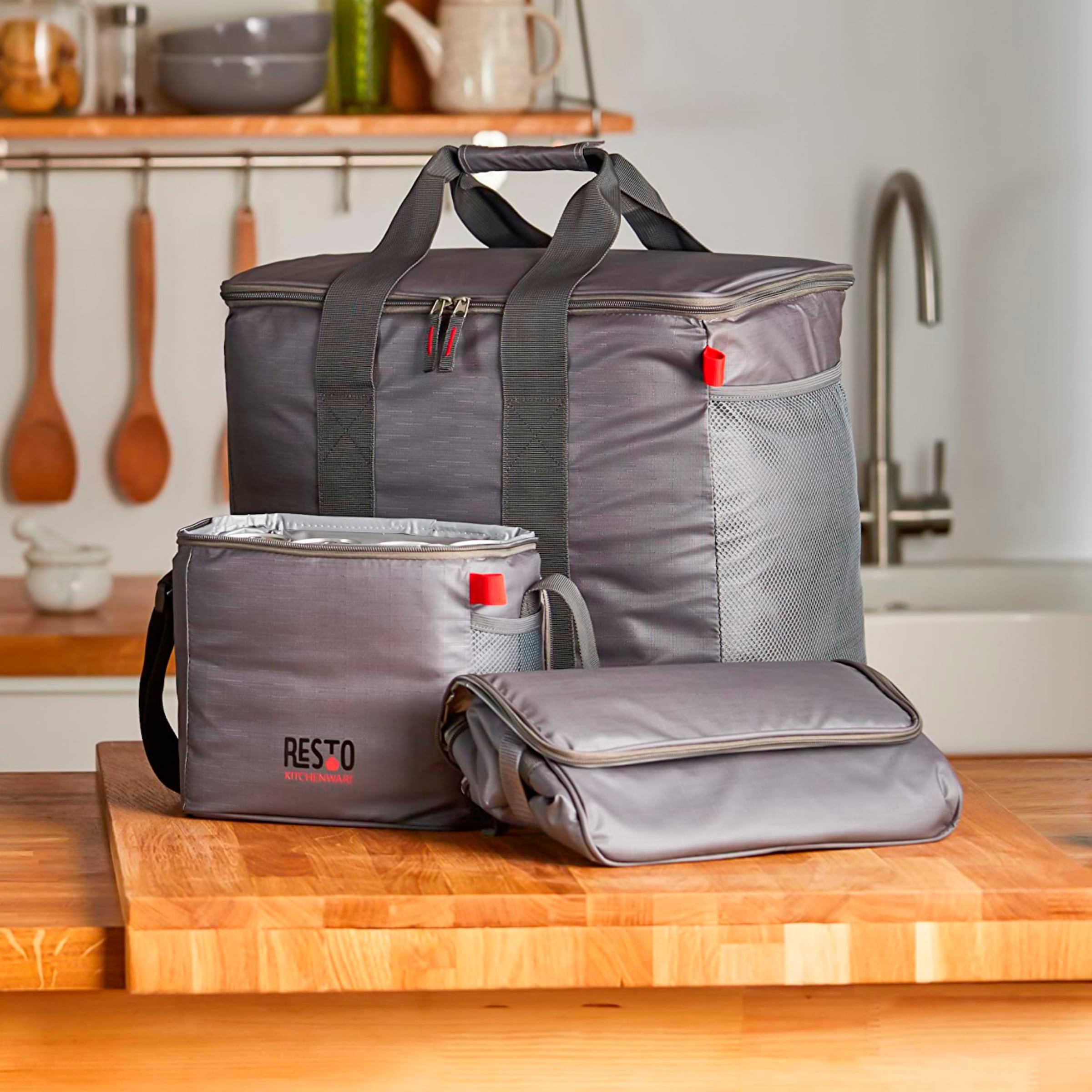 RESTO Kitchenware Kühltasche »Polis faltbare Picknicktasche Lunchtasche Thermotasche Isoliertasche«, Witterungsbeständig und absolut auslaufsicher