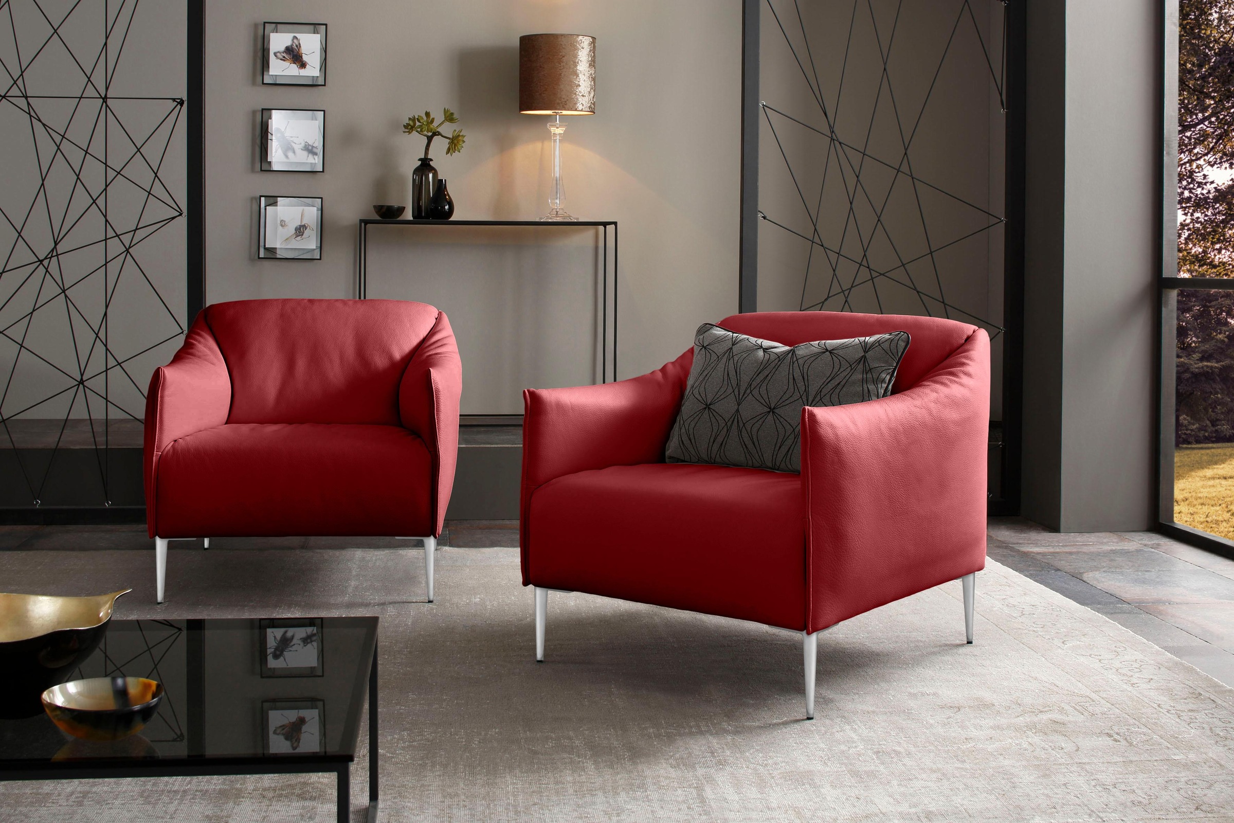 W.SCHILLIG Cocktailsessel »sally«, mit Metallfüßen in Chrom glänzend