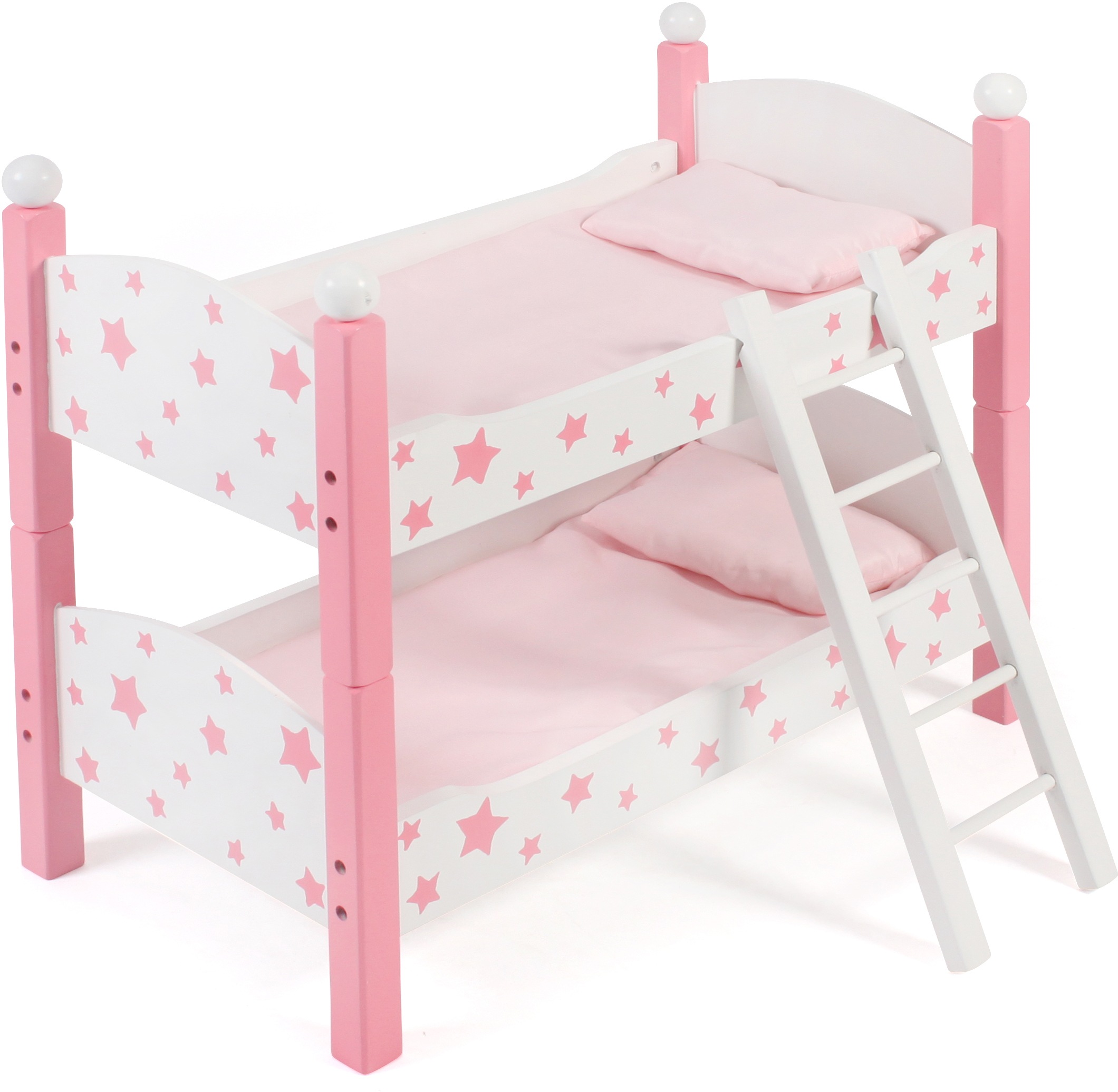 CHIC2000 Puppenbett »Stars Pink«, auch als zwei Einzelbetten verwendbar