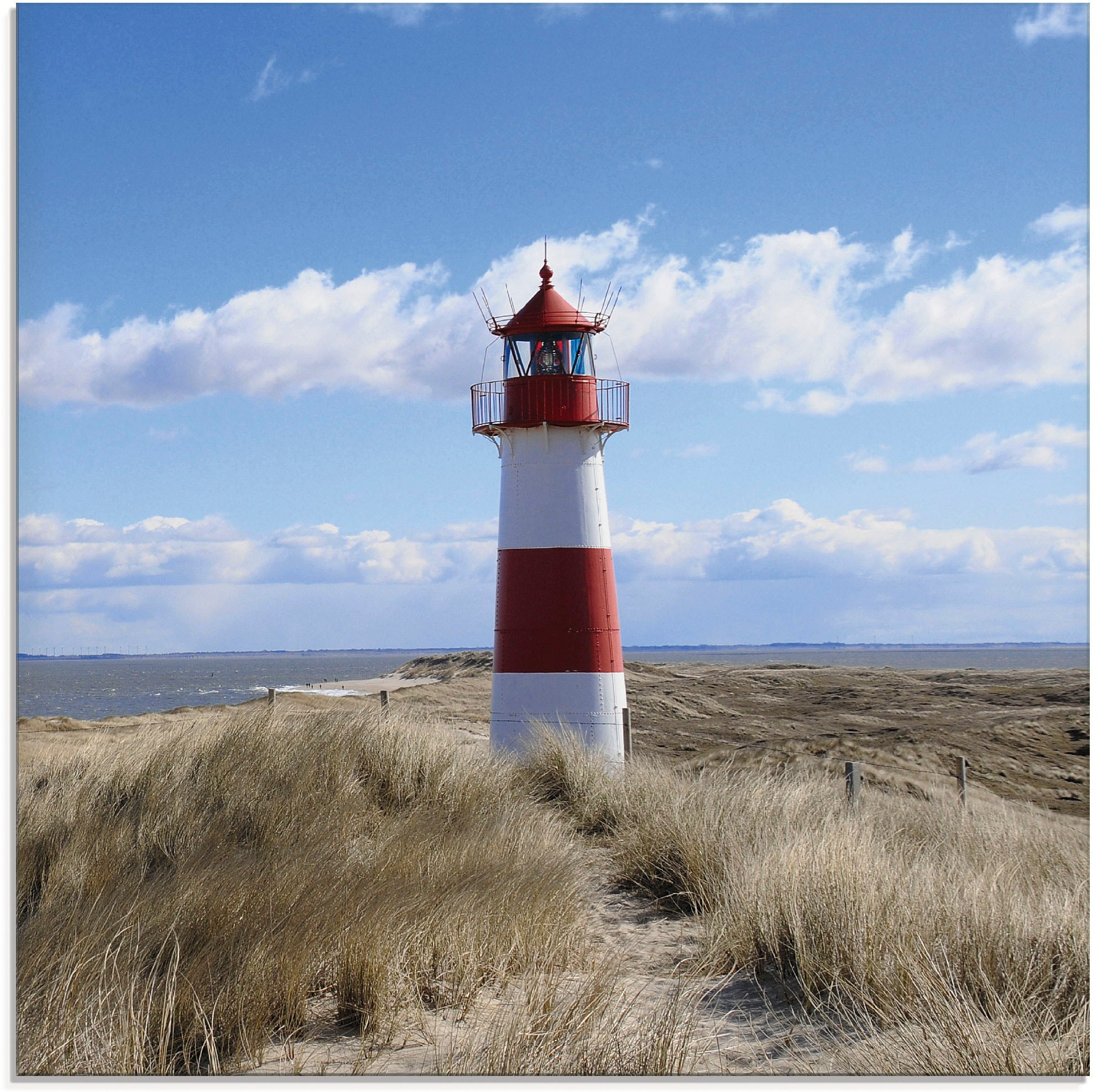 Artland Glasbild "Leuchtturm Sylt", Gebäude, (1 St.), in verschiedenen Größ günstig online kaufen