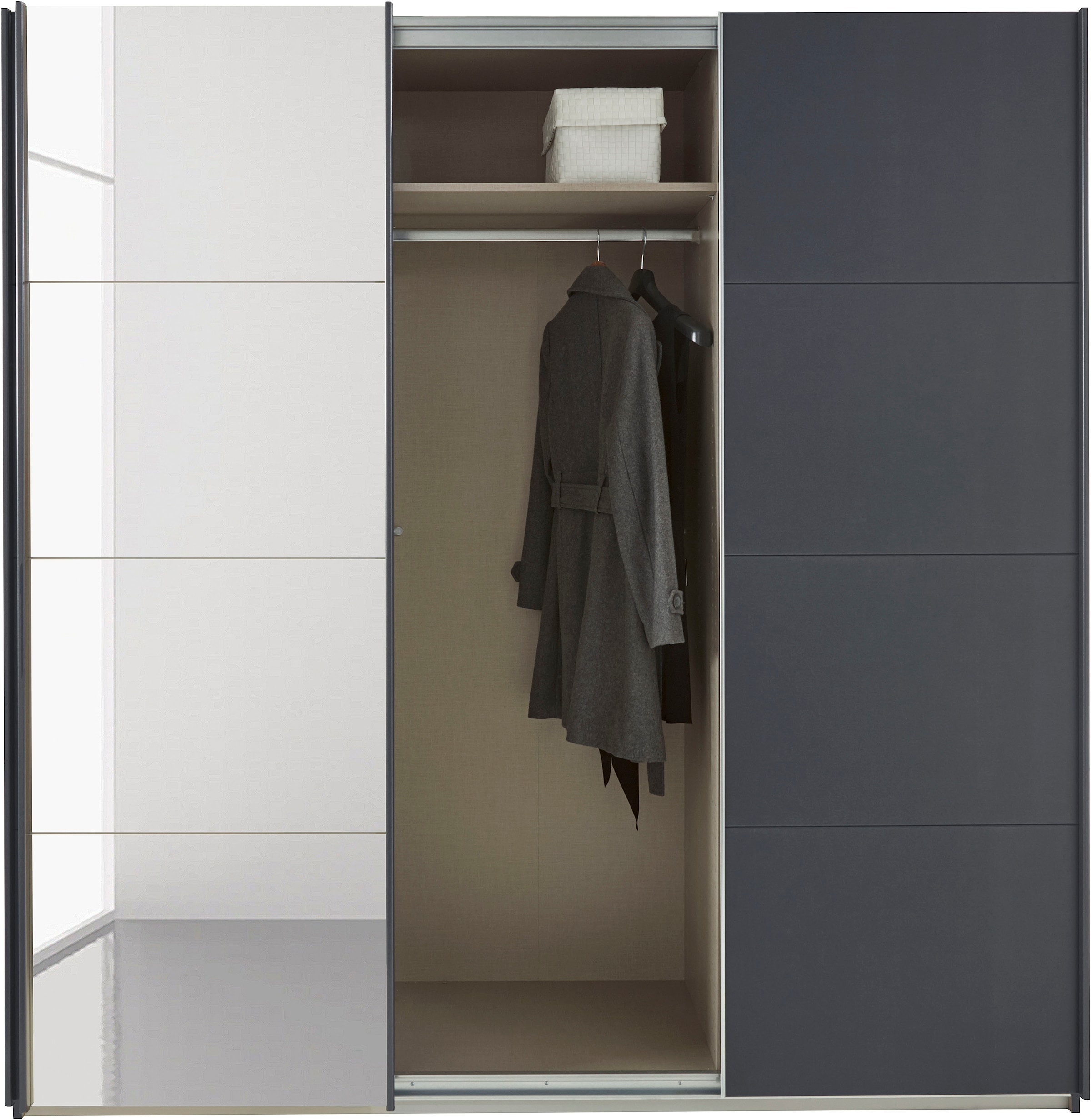 rauch Schwebetürenschrank »Kleiderschrank Schrank Garderobe TOPSELLER OTELI inkl. Inneneinteilung«, mit 3 Innenschubladen sowie zusätzlichen Einlegeböden MADE IN GERMANY