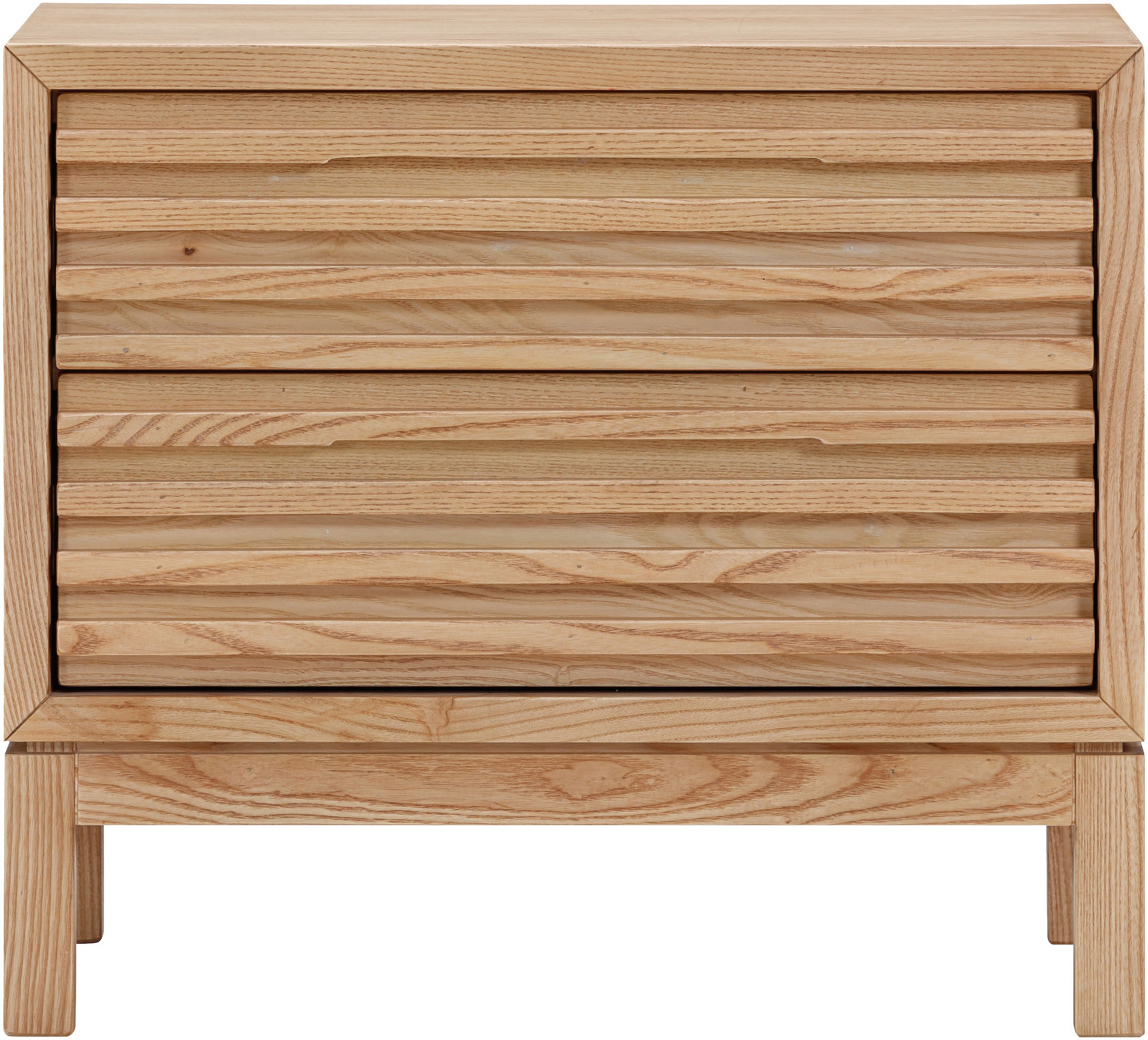 andas Nachttisch »Tanner Nachttisch aus Eschenholz mit zwei Schubladen« 1 Stk. tlg.