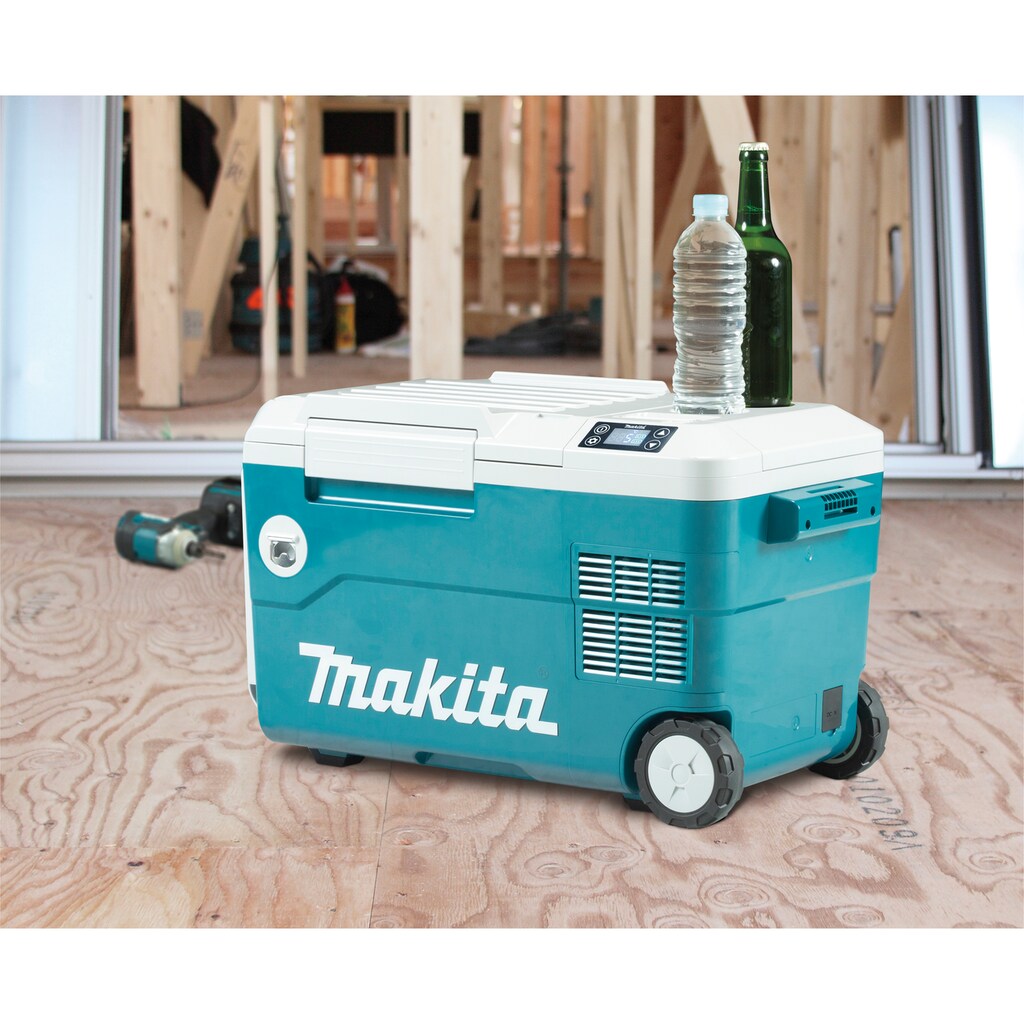 Makita Trolley-Kühlbox »Kühl- und Wärmebox, DCW180Z«, 20 Liter, 18V, 12V/24V KFZ, 230V, ohne Akku und Ladegerät