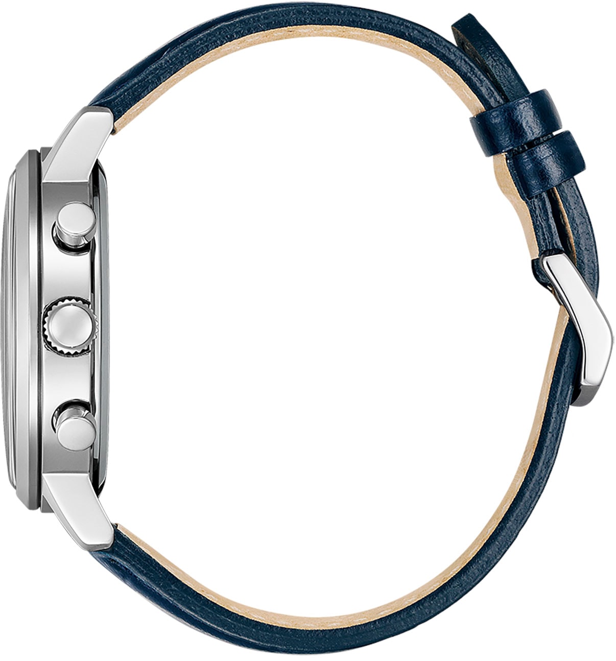 Citizen Chronograph, Armbanduhr, Herrenuhr, Solar, Stoppfunktion, Lederarmband