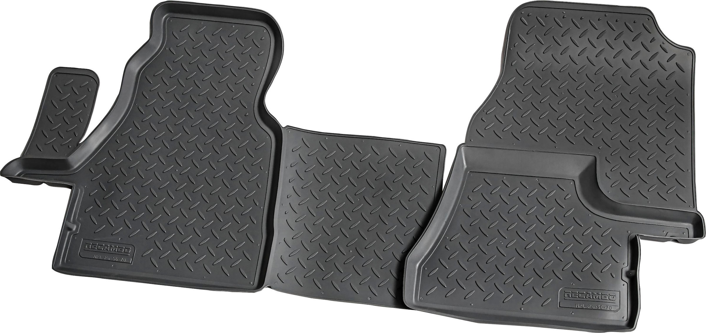 RECAMBO Passform-Fußmatten CustomComforts (4 St), für Ford EcoSport, ab  2012, perfekte Passform, Hohe Gummiqualität (TPE Material) – längere  Lebensdauer der Automatten