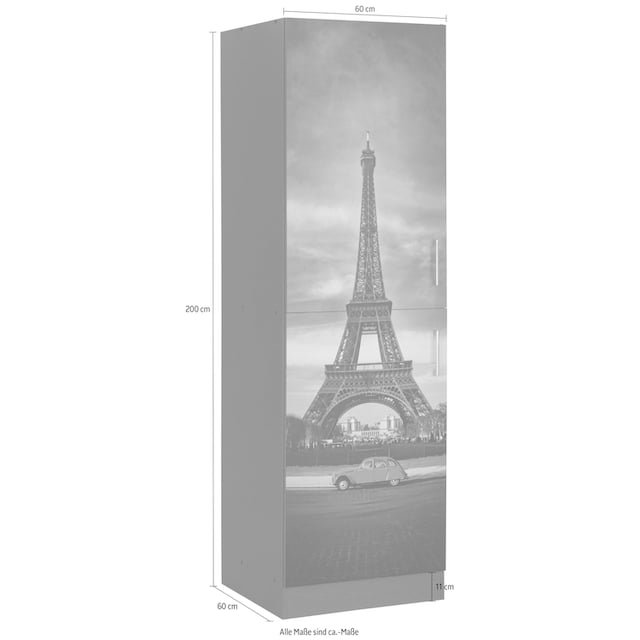 HELD MÖBEL Vorratsschrank »Paris«, 60 cm breit, 200 cm hoch, viel Stauraum,  mit hochwertigem Digitaldruck auf Raten bestellen