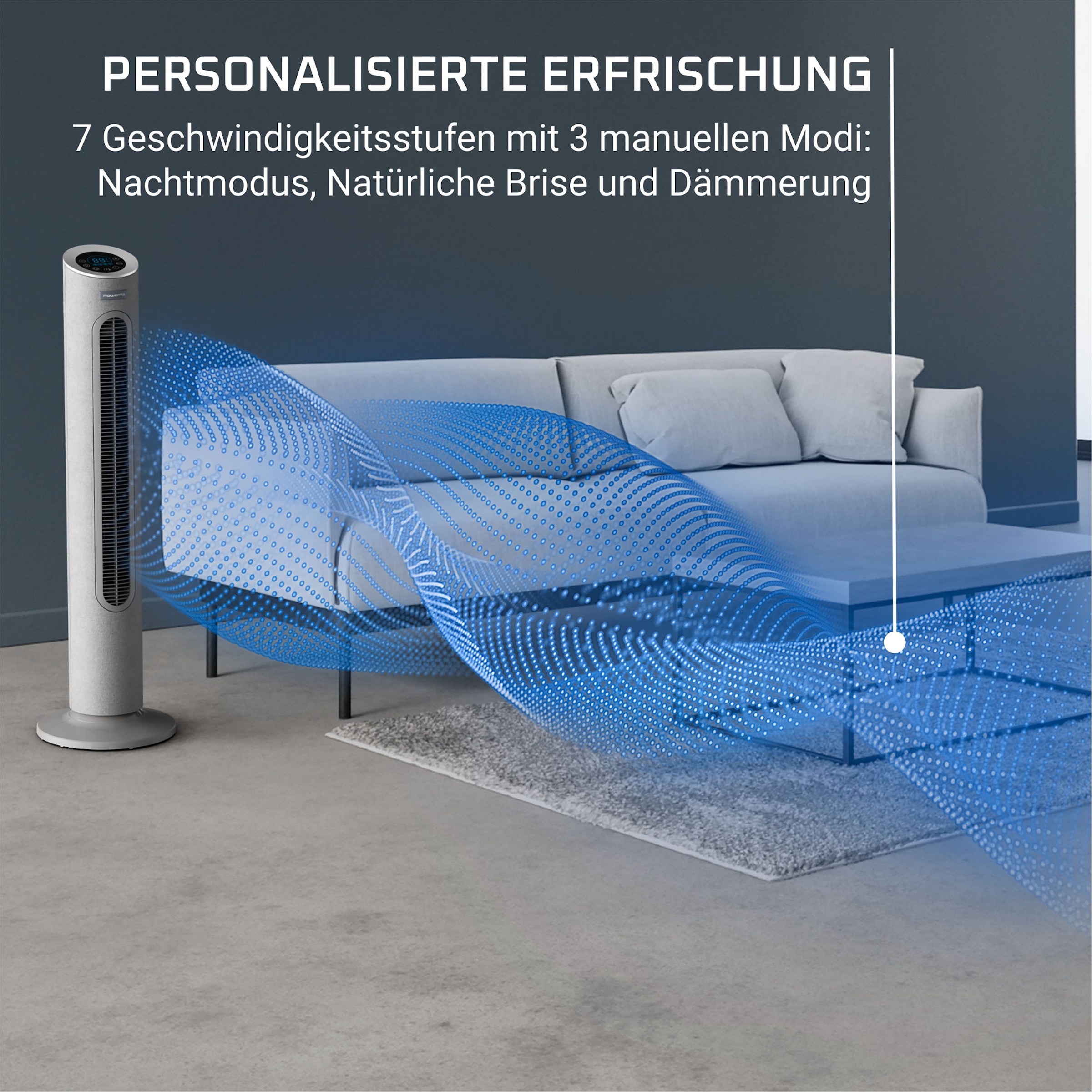 Rowenta Turmventilator »VU6980 Eole Home«, 40 dB(A), 7 Geschwindigkeiten, Fernbedienung, digitaler 12 h Timer