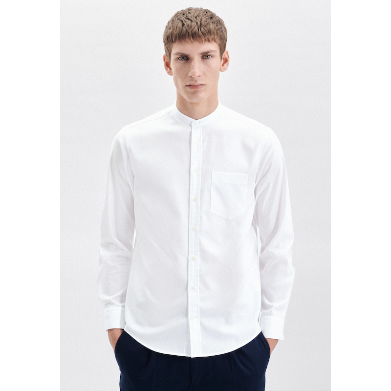 SEIDENSTICKER Businesshemd »Schwarze Rose« Regular Langarm Stehkragen Uni weiß XXXL (47-48) - normale Ärmellängen normale Ärmellängen XXXL (47-48)...