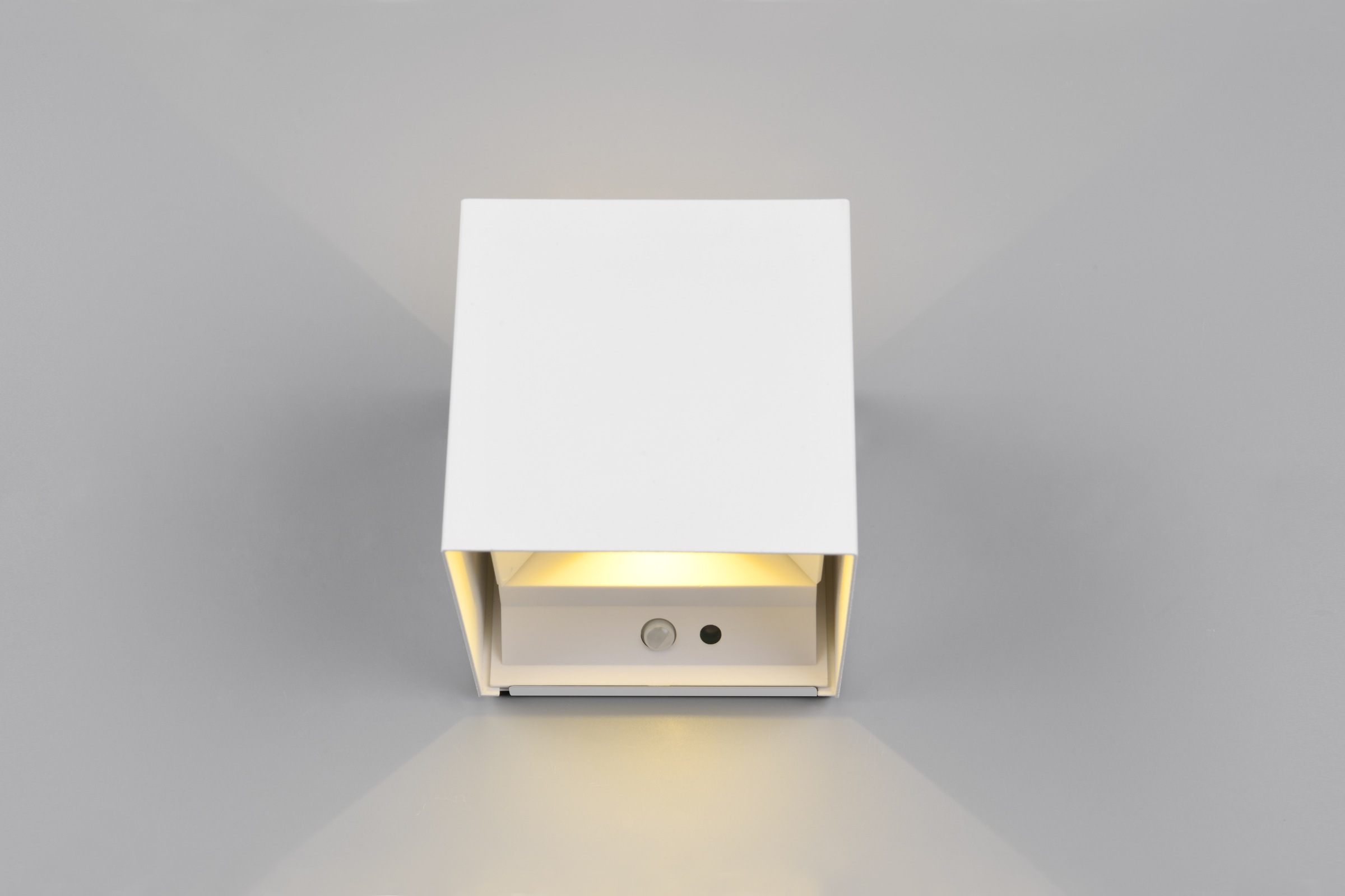 REALITY Leuchten LED Wandleuchte »TALENT, LED Wandlampe mit Magnet Wandhalterung, up-and-down Licht IP44«, 2 flammig, Leuchtmittel LED-Board | LED fest integriert, Bewegungsmelder Dämmerungssensor Akkubetrieb USB-Anschluss Schalter