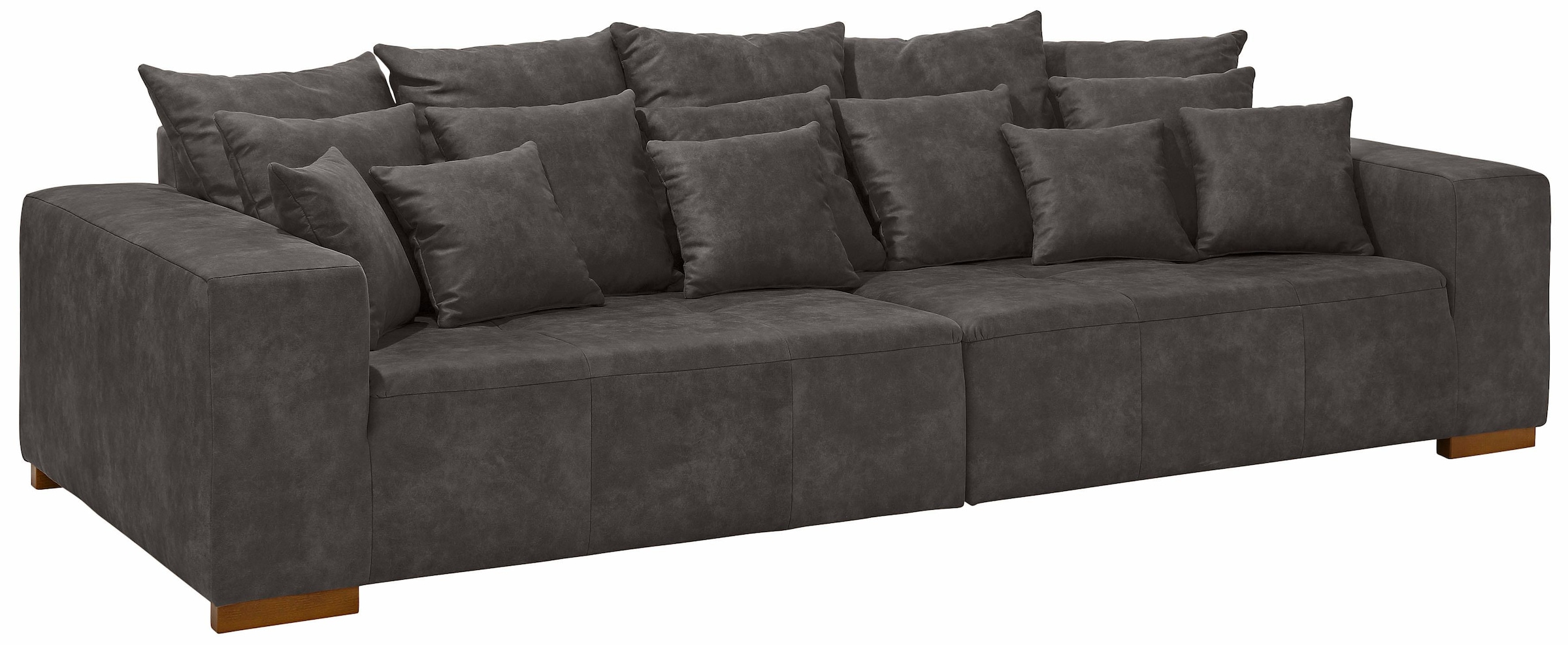 Home affaire Big-Sofa "Neapel", mit vielen losen Kissen, in 2 Bezugsqualitä günstig online kaufen