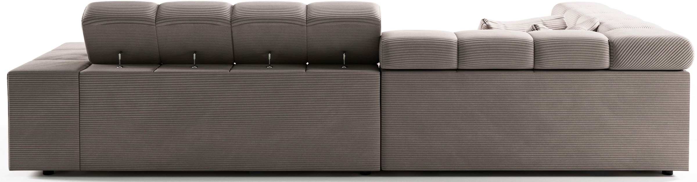 INOSIGN Ecksofa »Ancona incl. Kopfteilverstellung, OTTOs Choice, Breite 319cm, L-Form«, wahlweise motorische Sitztiefenverstellung, auch in Cord + Easy Care