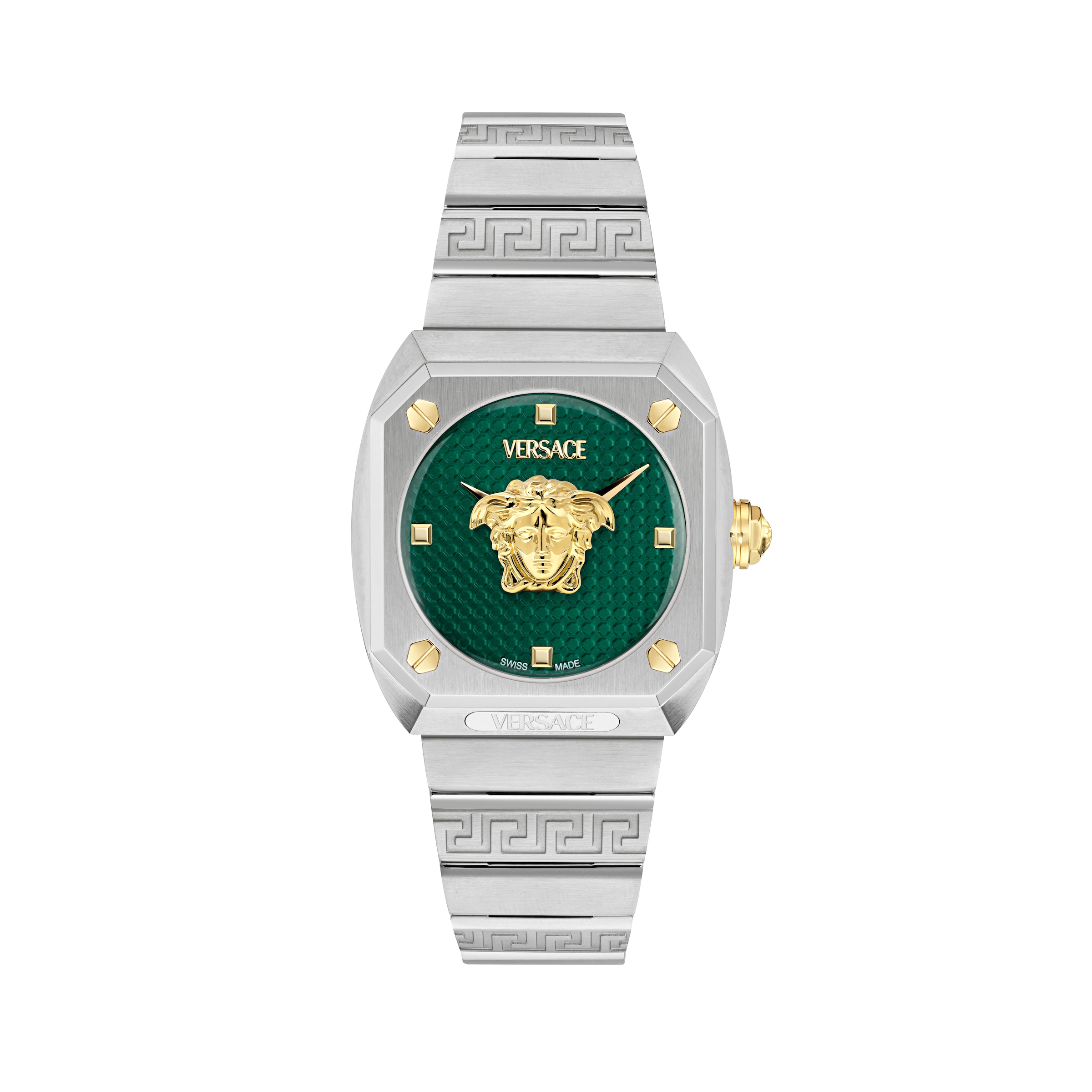 Versace Quarzuhr »MEDUSA ANTARES« Armbanduhr, Damenuhr, Swiss Made, Edelstahlarmband, analog