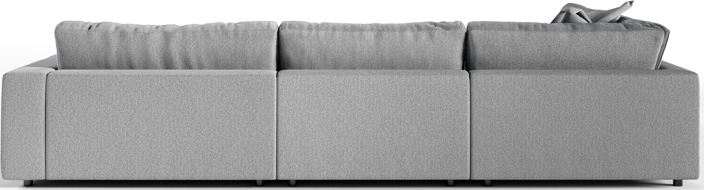 3C Candy Ecksofa »Enisa II, bequem und komfortabel, großes Familiensofa, L-Form«, incl. 3 Flatterkissen, wahlweise mit Flecken-Schutz-Bezug Easy care