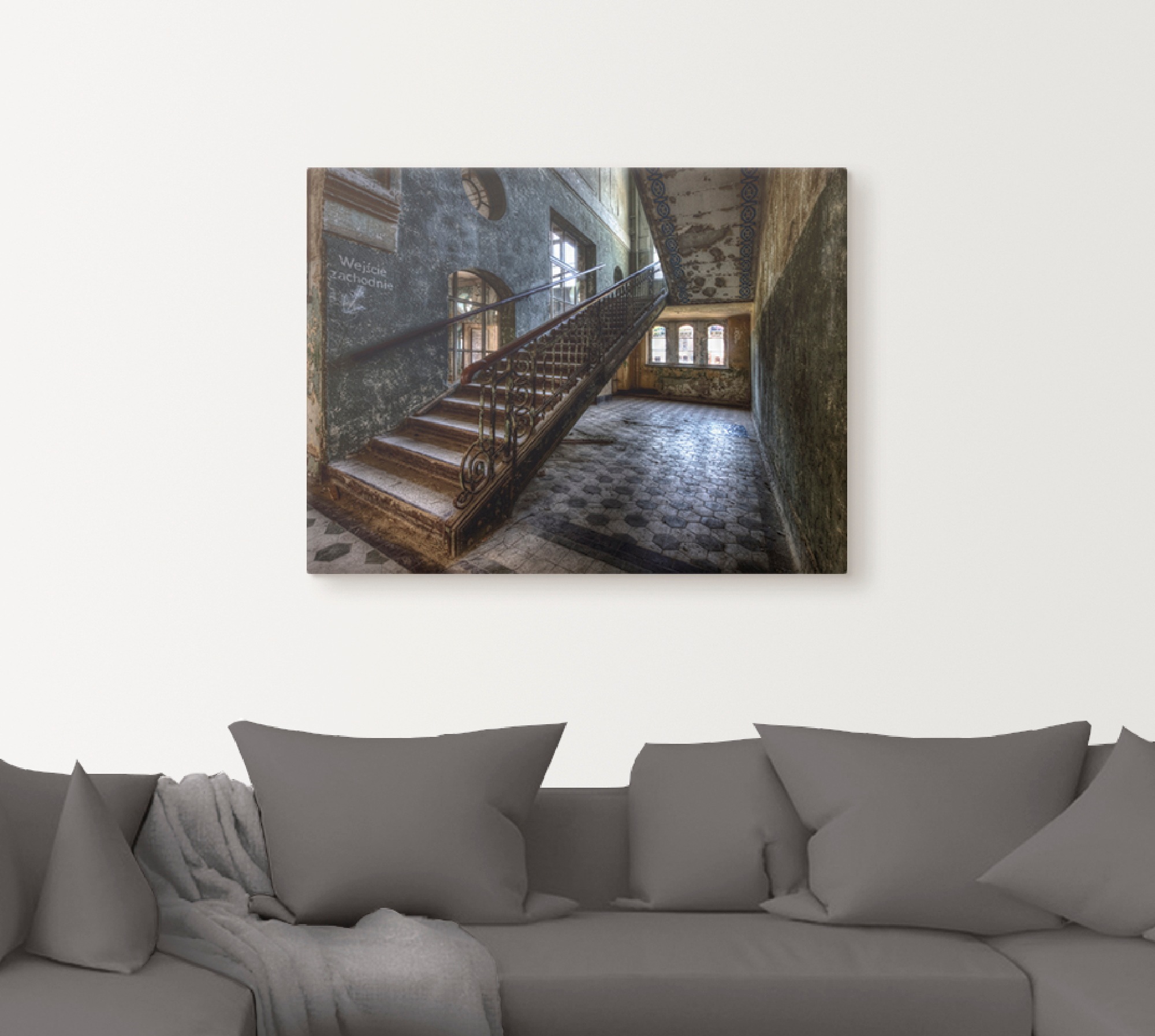 Artland Wandbild »Lost Place - Treppen« Architektonische Elemente 1 Stk. tl günstig online kaufen