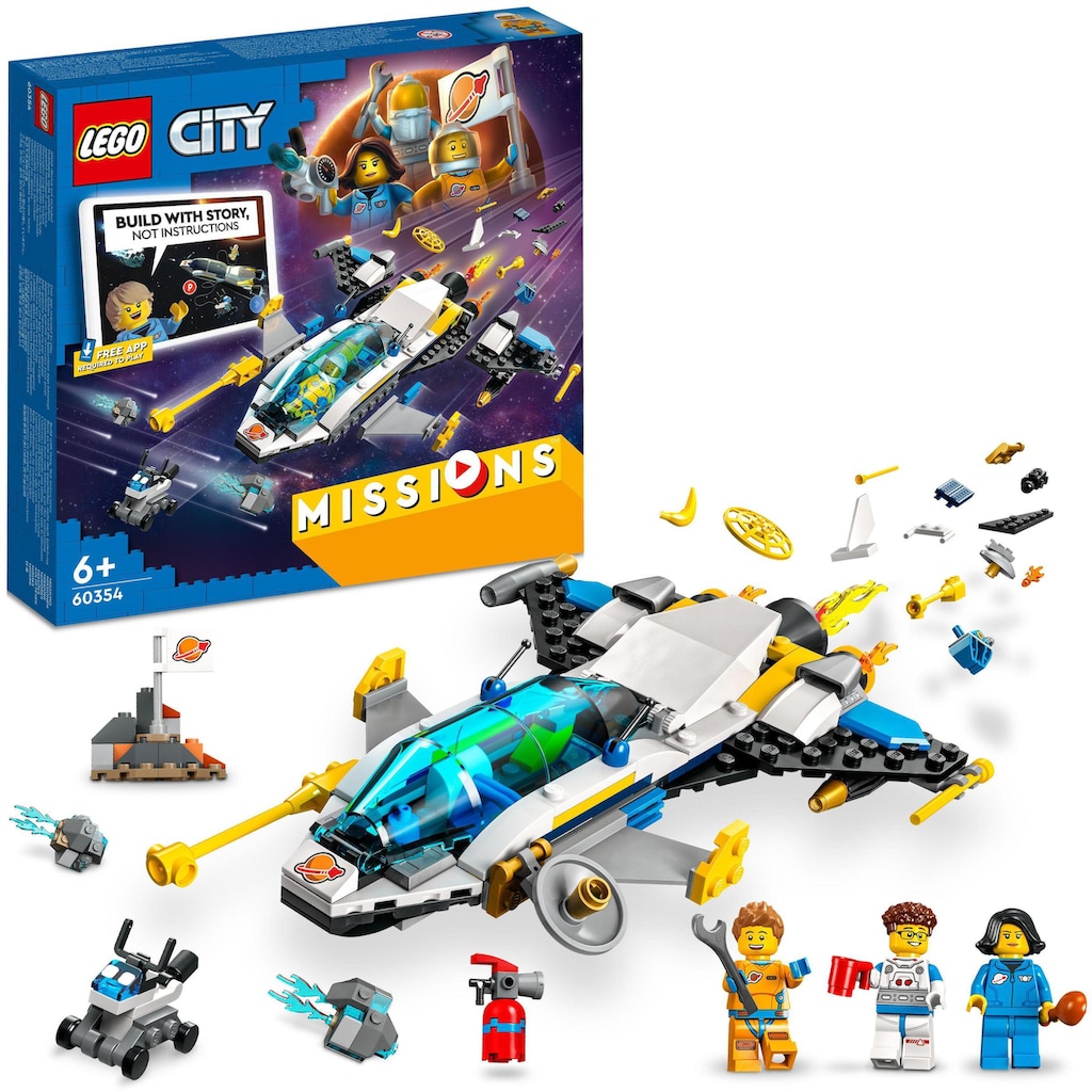 LEGO® Konstruktionsspielsteine »Erkundungsmissionen im Weltraum (60354), LEGO® City«, (298 St.)