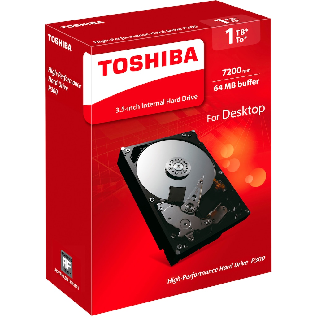 Toshiba HDD-Festplatte »P300 Desktop PC 1TB Kit«, 3,5 Zoll, Bulk